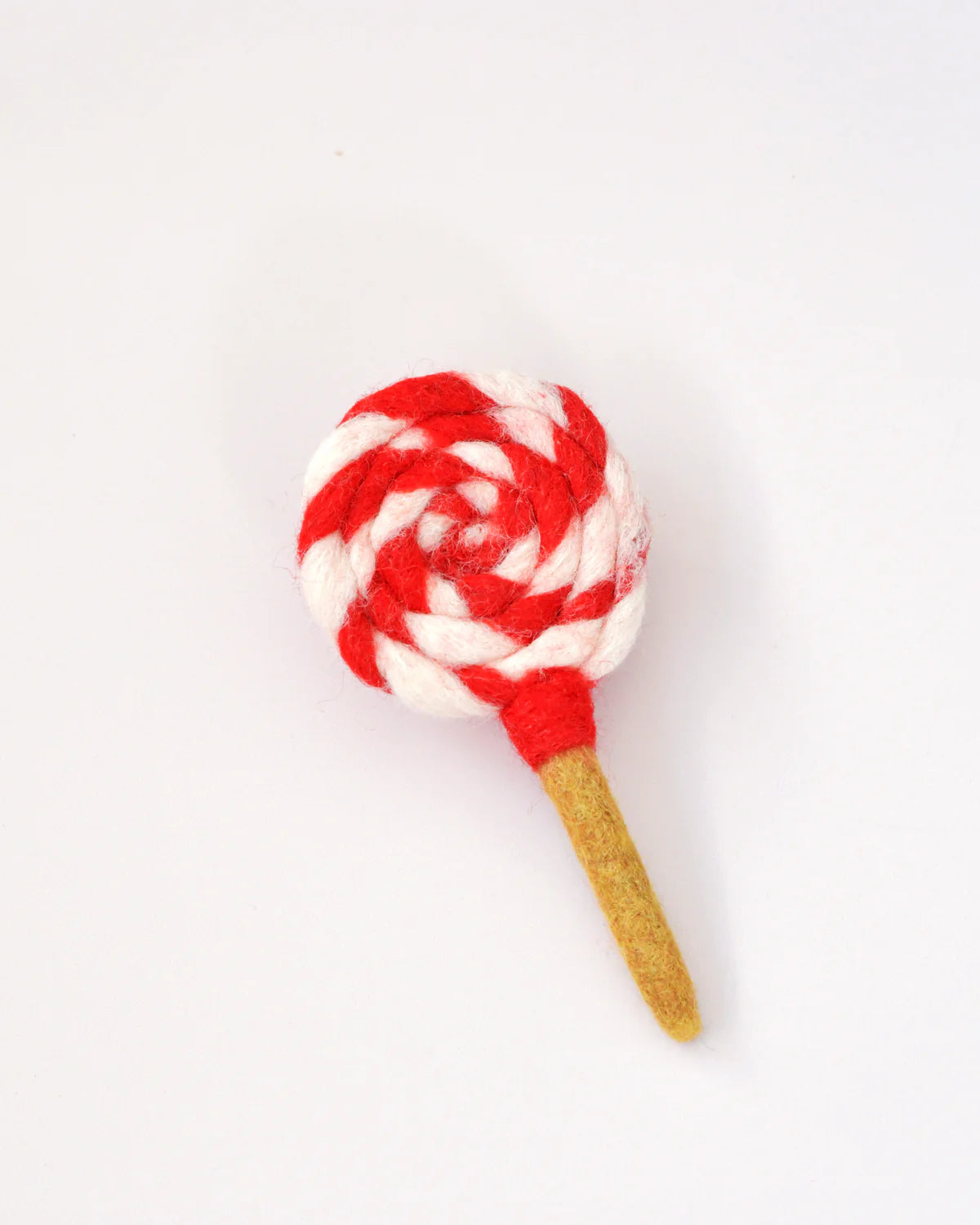 Pre-Order Felt Red and White Swirl Lollipop (Ships in August)