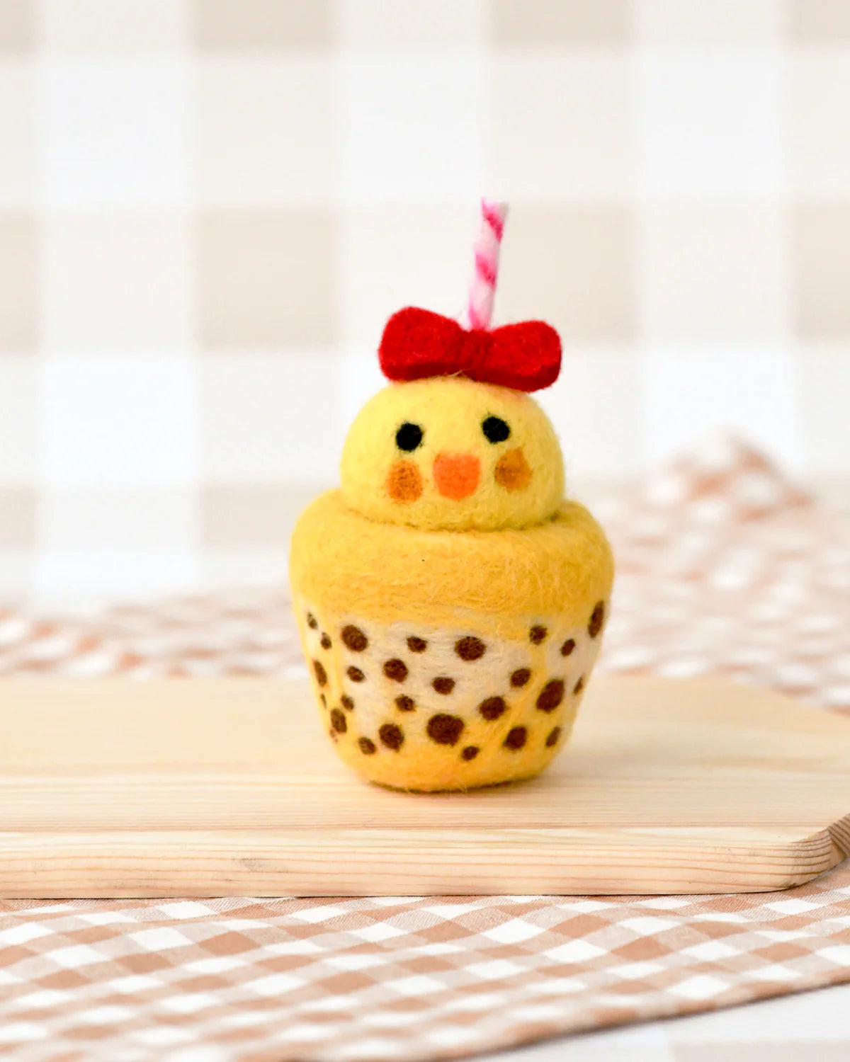 Sale Felt Chick Boba Bubble Tea Drink