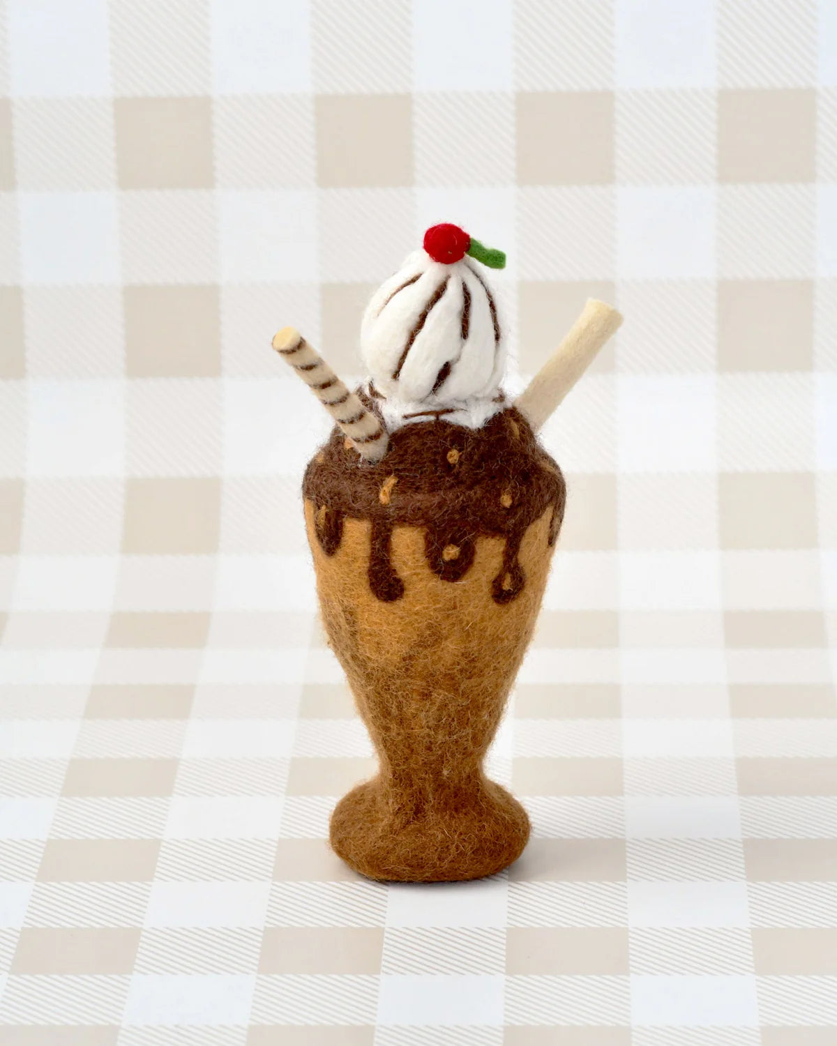 Pre-Order Felt Chocolate Milk Shake Play Food (Ships in August)