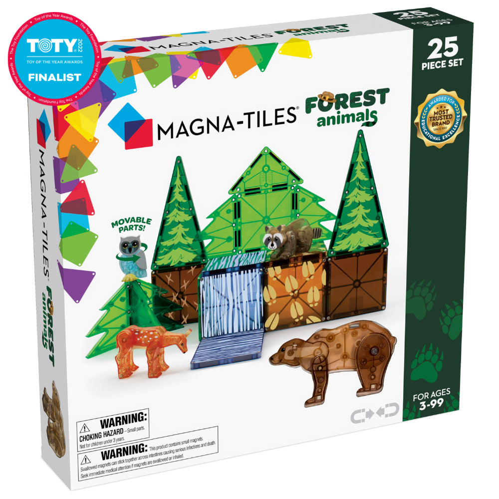MAGNA-TILES 25 Piece Forest Animal Set