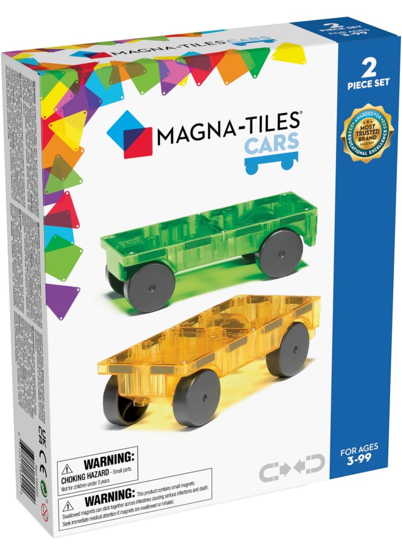Magna-Tiles Cars - 2 Piece Set