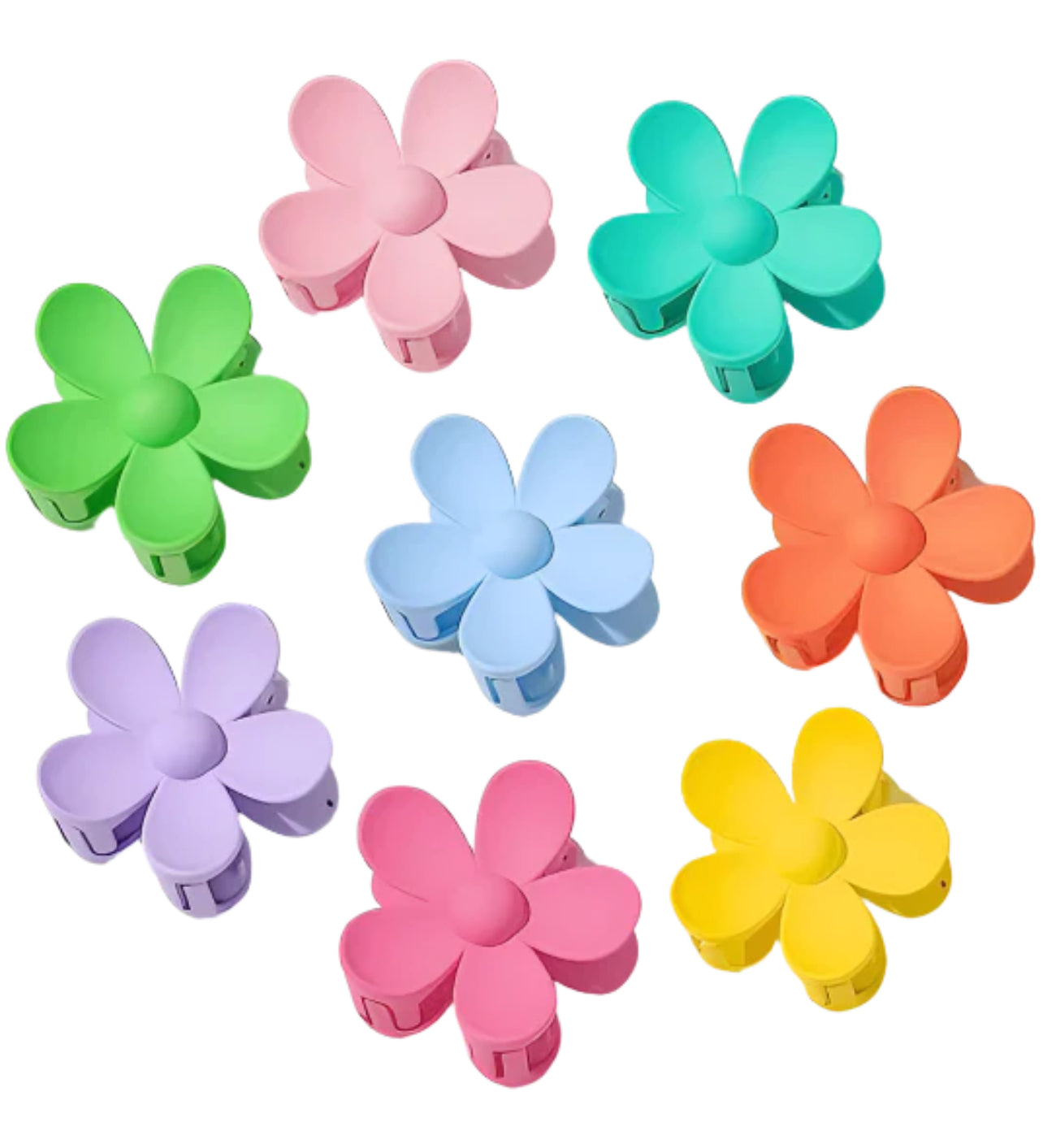 Daisy Flower Hair Claws Assorted Colors (Single Hair Claw)