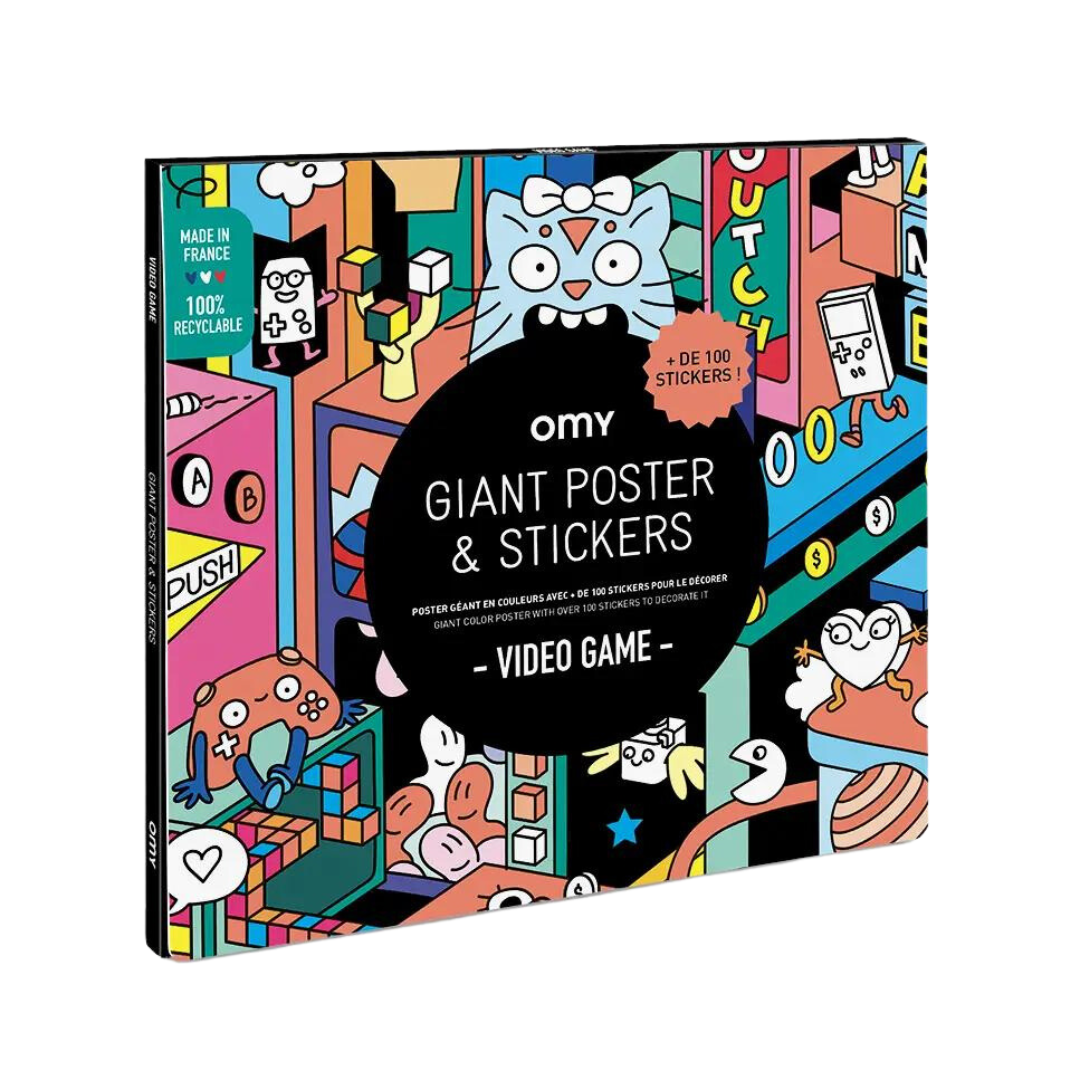Video Game Giant Poster with Stickers