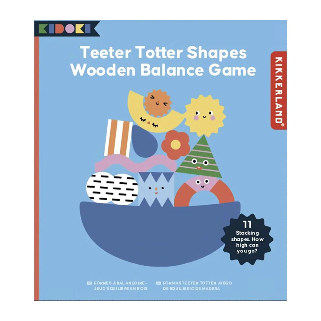 Teeter Totter Shapes Wooden Balance Game