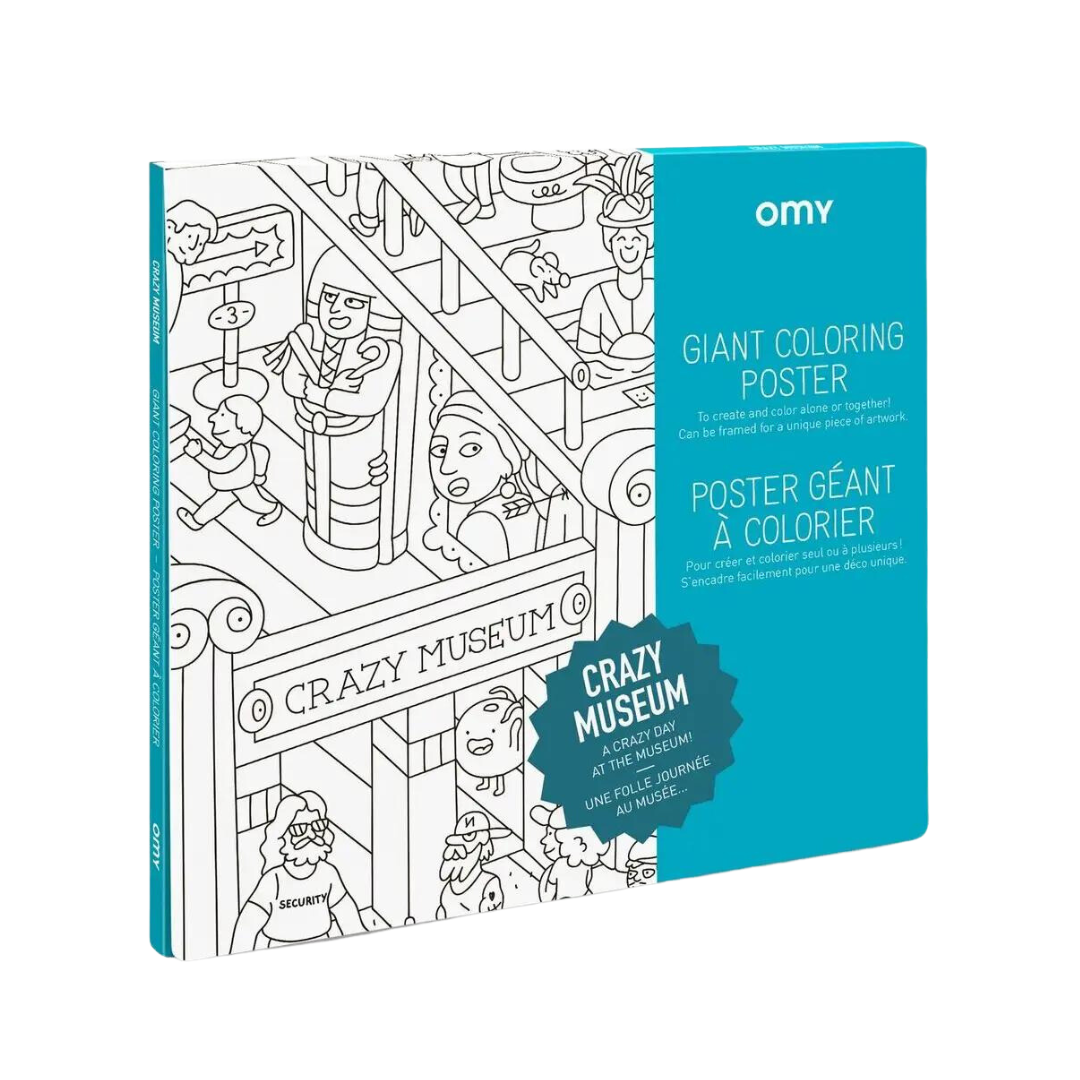 Crazy Museum Coloring Poster
