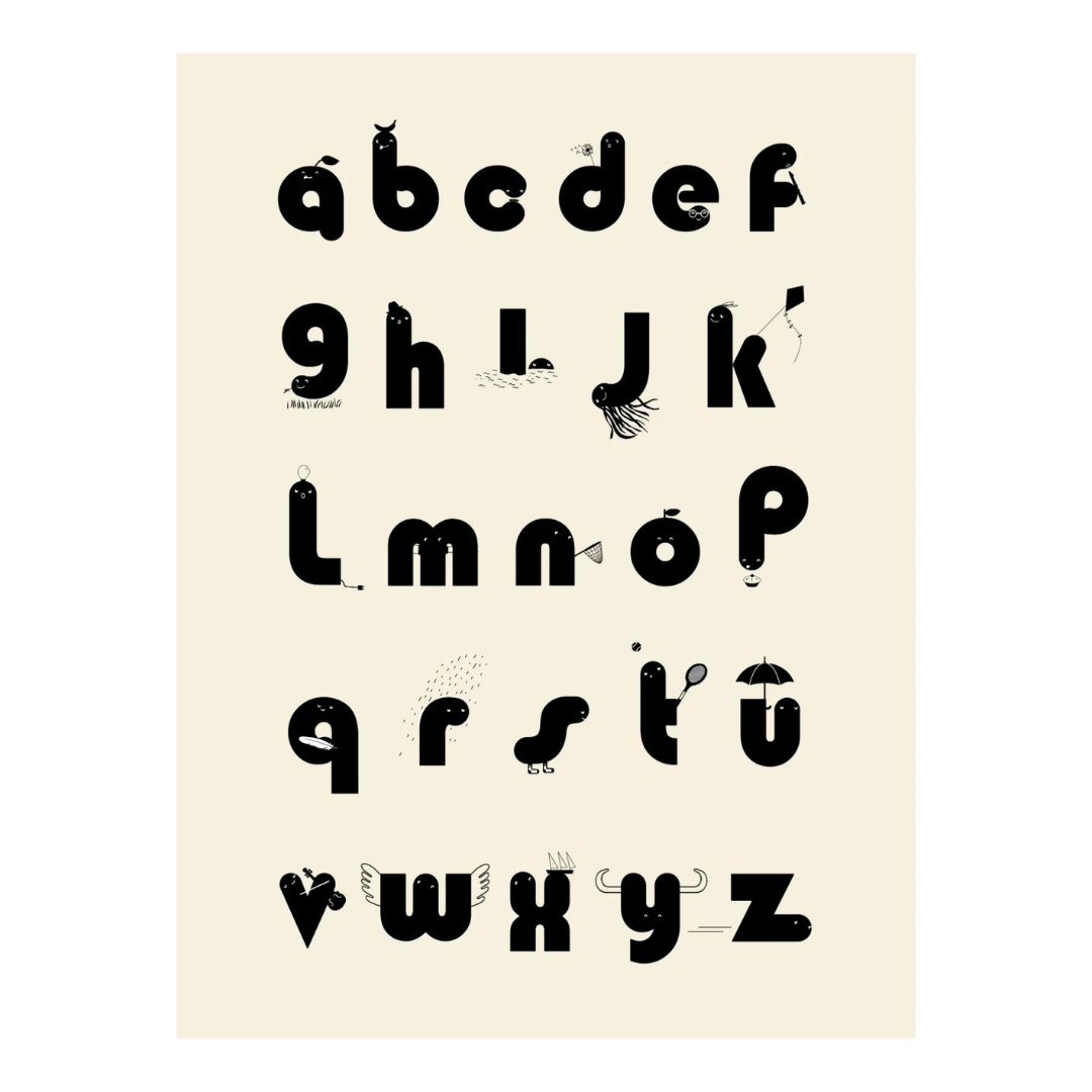 ABC Alpha Buddies Print by Blabla Kids