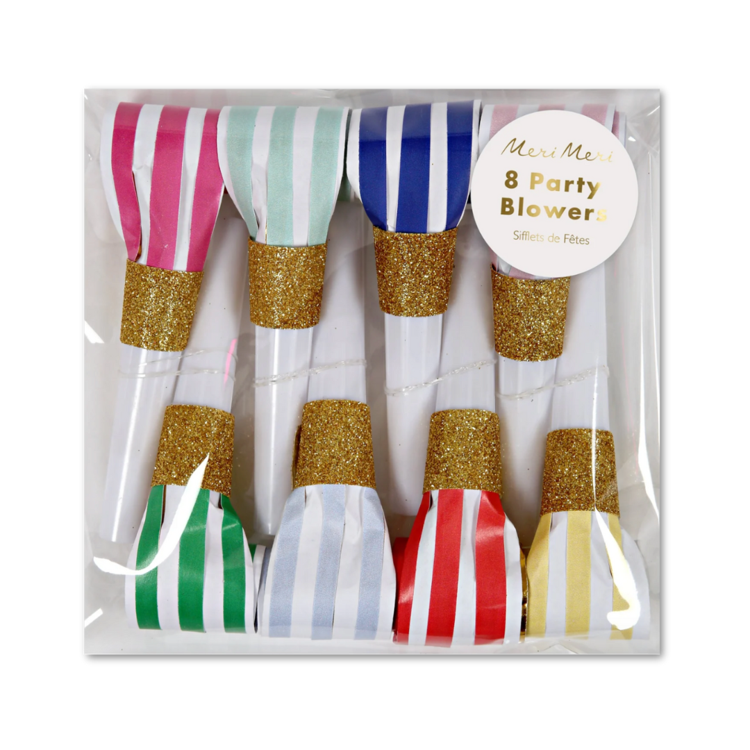 Bright Stripe Party Blowers