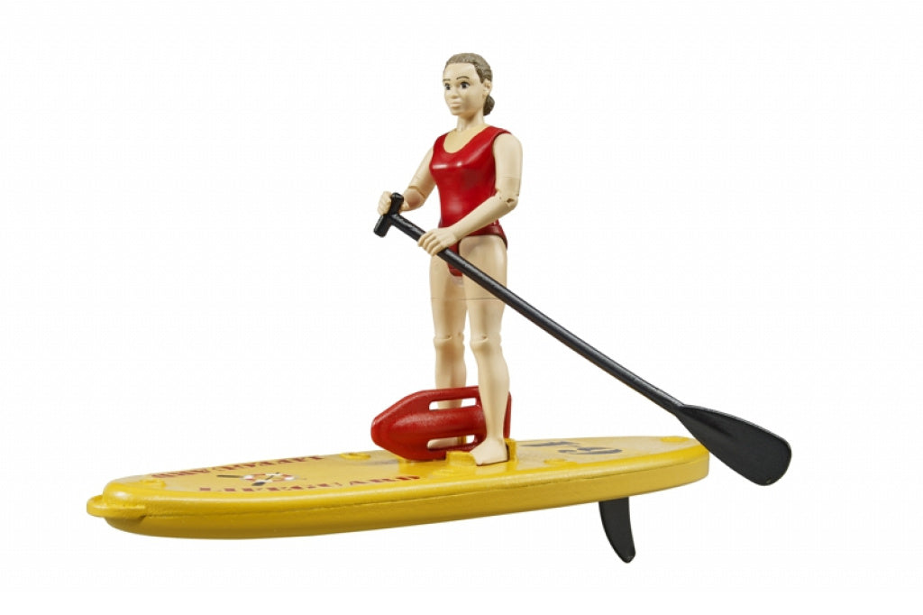 Bruder 62785 bworld Life Guard w Stand Up Paddle