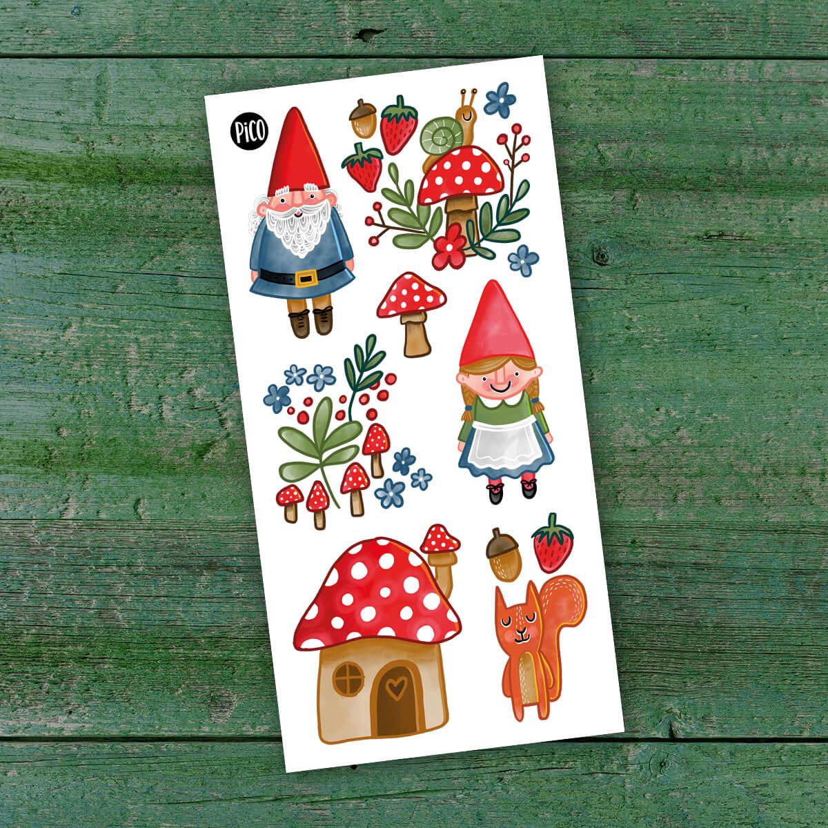Temporary Tattoos- Garden Buddies