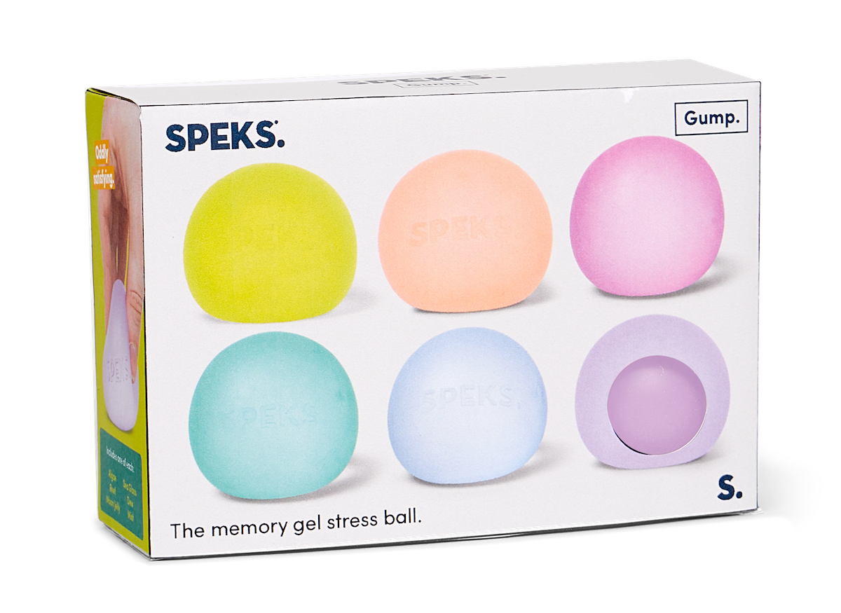 Gump Memory Gel Stress Ball Mini Six Pack