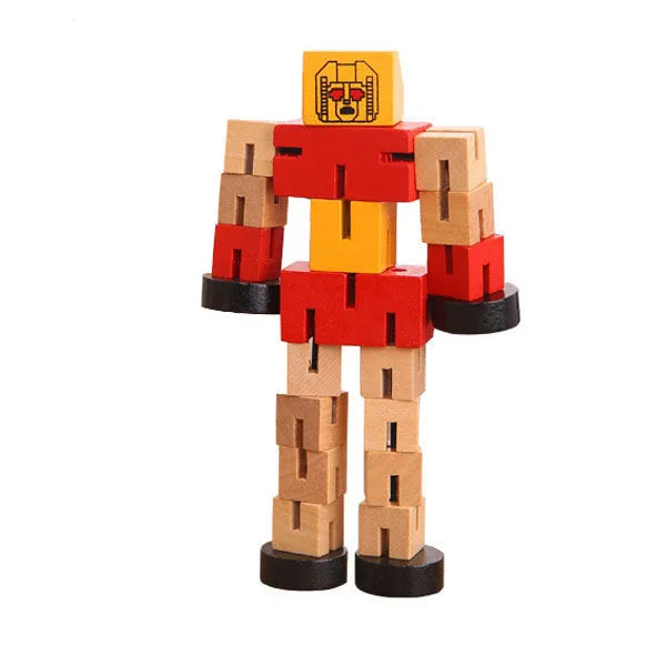 Wooden Transforming Vehicle Robot