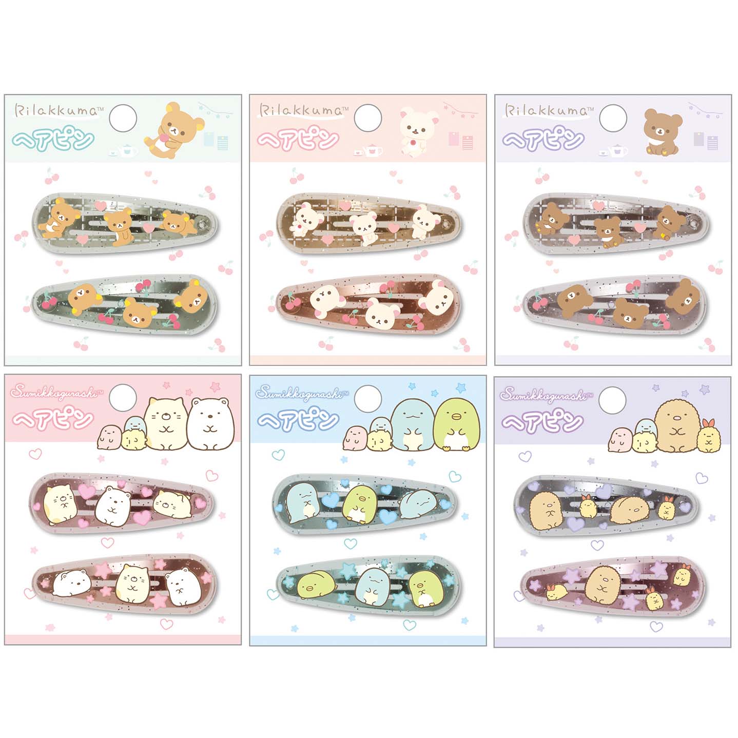 Japan San-X Rilakkuma / Sumikko Gurashi Hair Clip Hairpin
