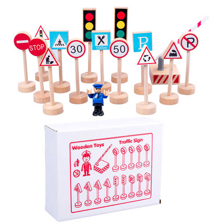 Wooden Toy Street Signs