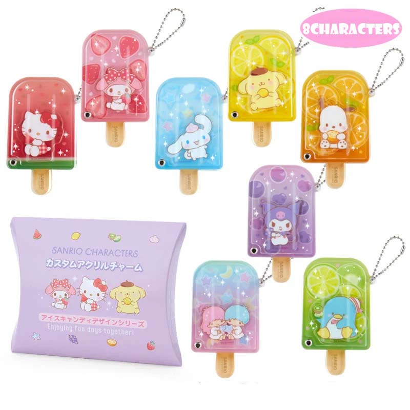 Japan Sanrio Acrylic Charm Keychain (Popsicle)