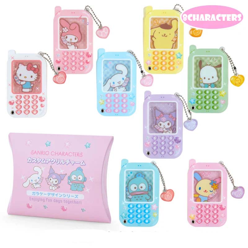 Japan Sanrio Acrylic Charm Keychain (Mobile Phone)