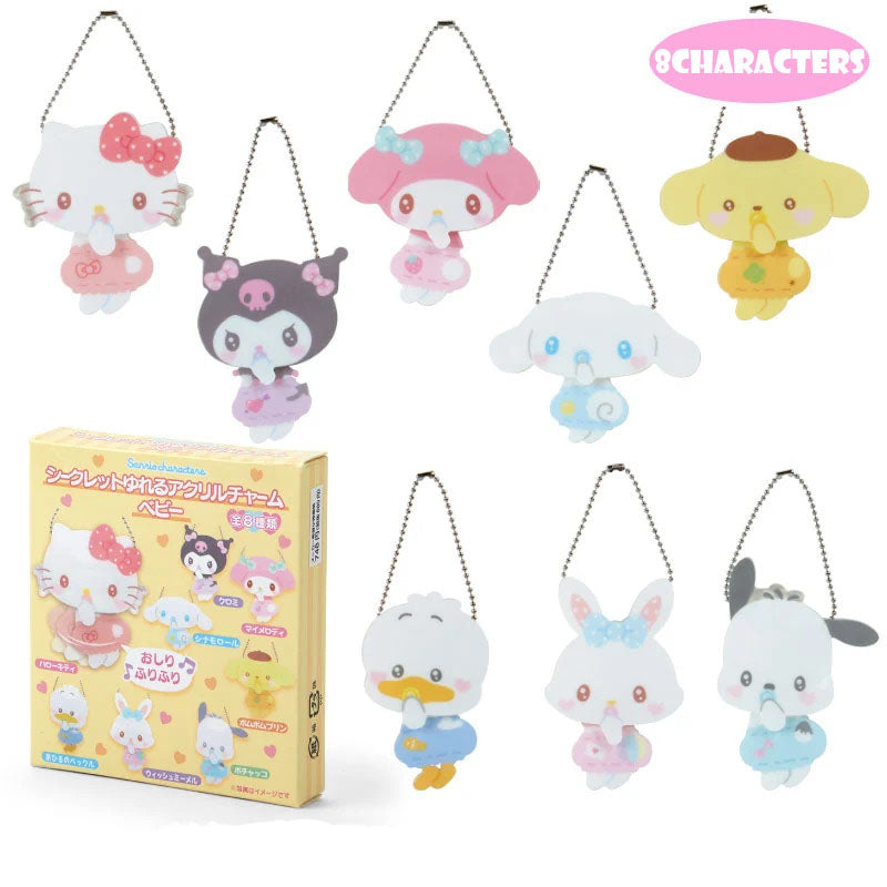 Japan Sanrio Swinging Acrylic Keychain Charm Blind Box (Baby)