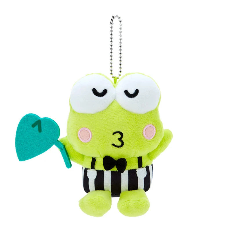 Japan Sanrio Keroppi Plush Doll Keychain (Singing and Dancing)