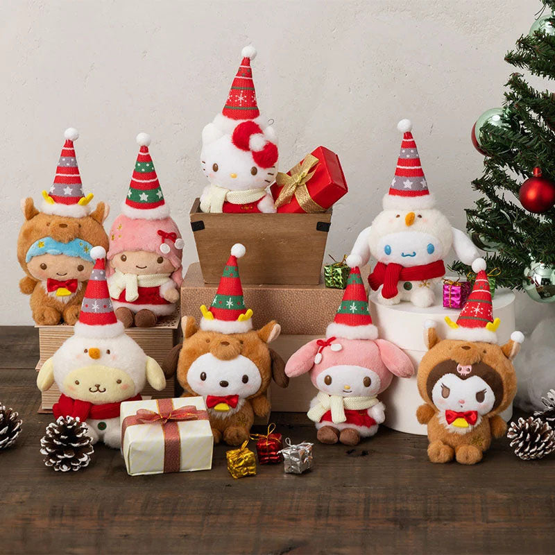 Japan Sanrio Plush Doll Keychain (Christmas)