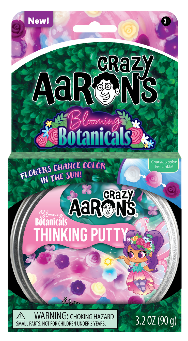 Crazy Aaron's Thinking Putty 4" Tin- Blooming Botanicals