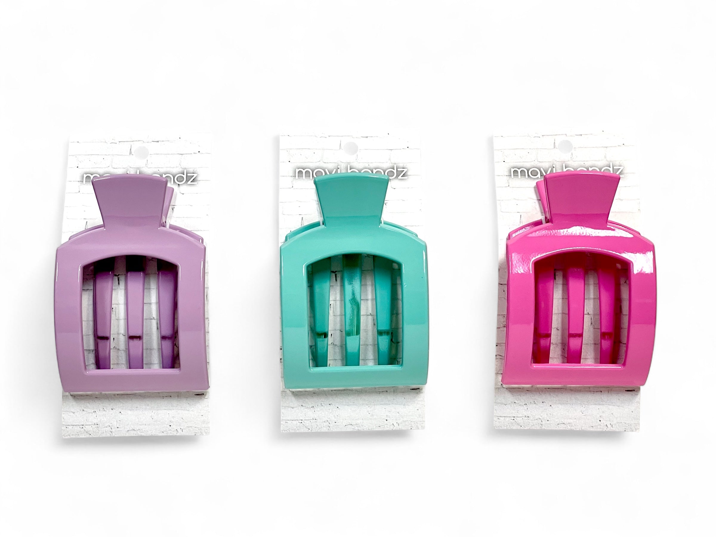 Bright Color Flat Hair Claw Clip (Single Clip)