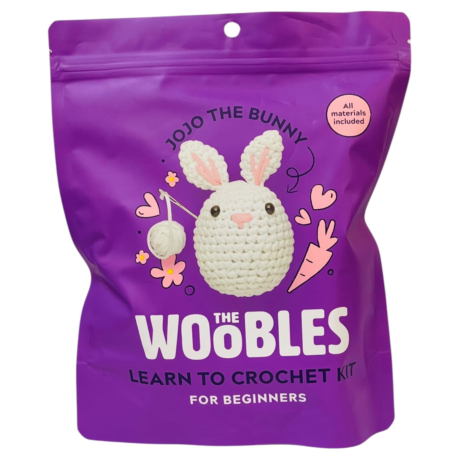 Woobles Learn to Crochet Kit - Jojo the Bunny