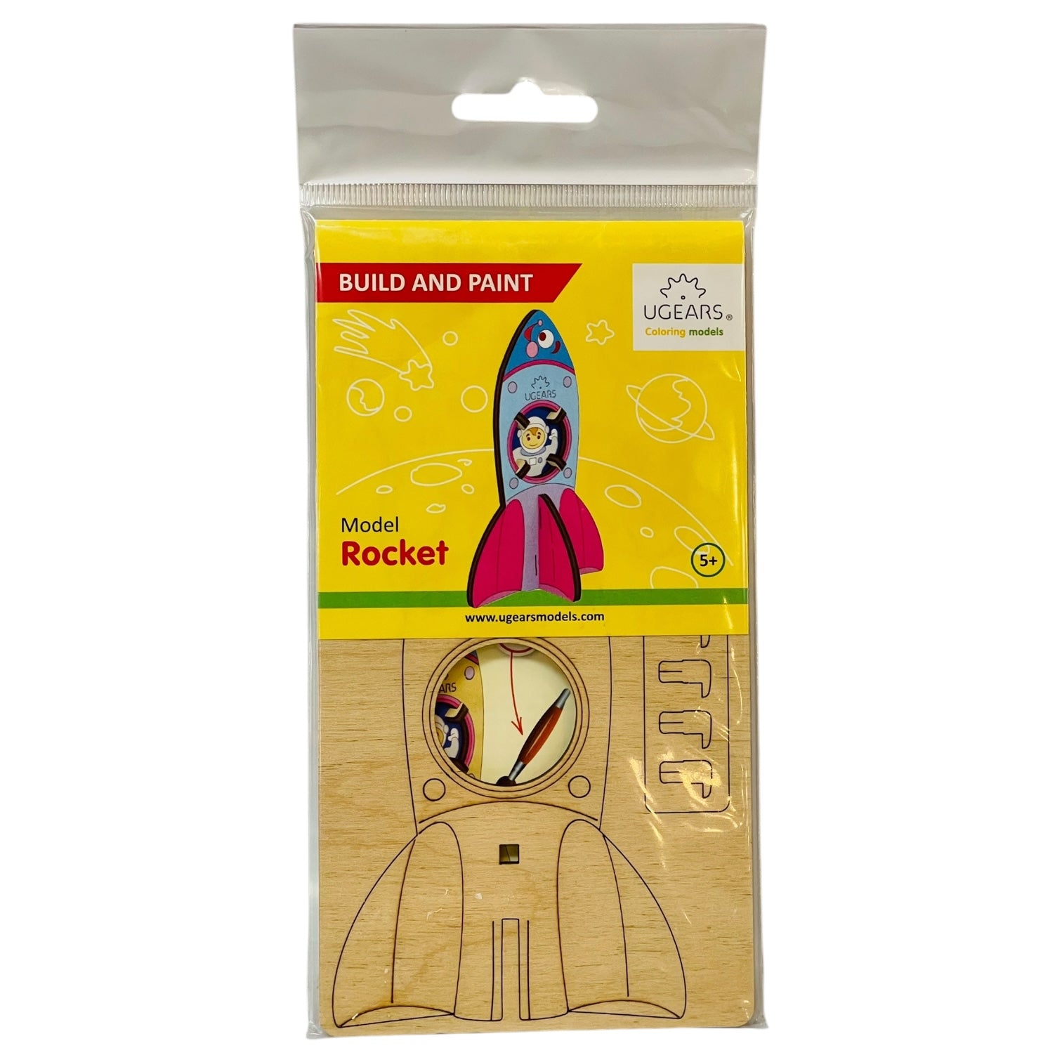 Build and Paint 3D-Coloring Model - Rocket