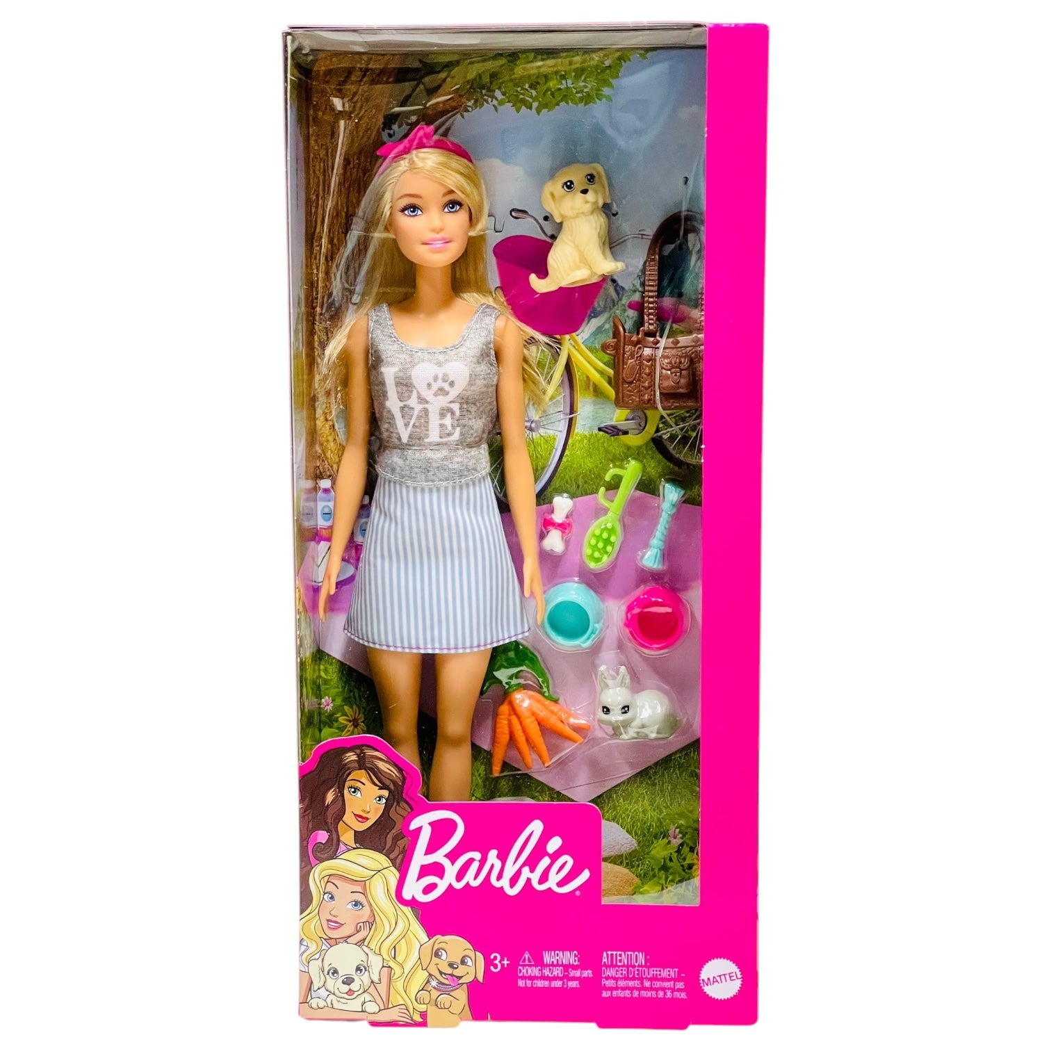 Barbie Loves Pets Playset with Puppy and Bunny
