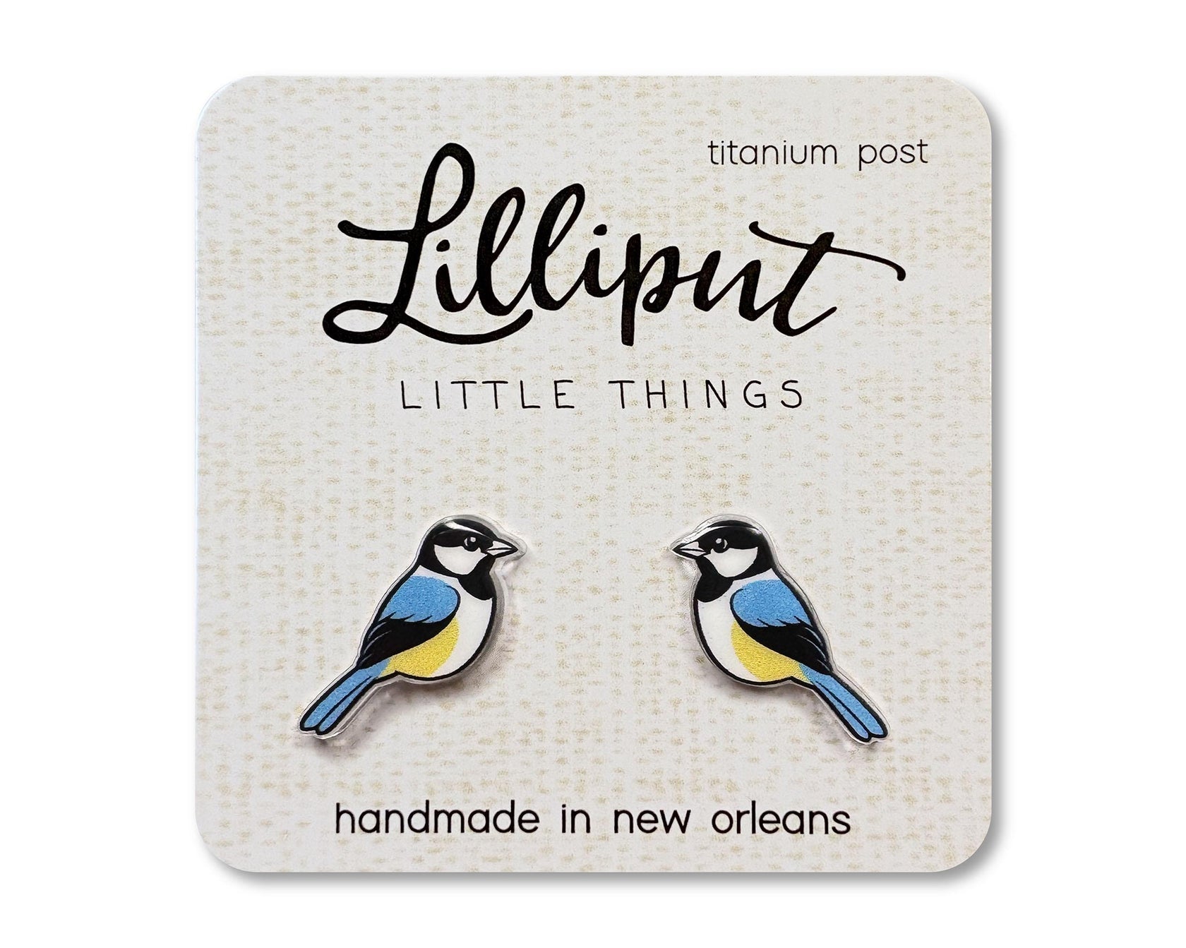 Chickadee State Bird Earrings