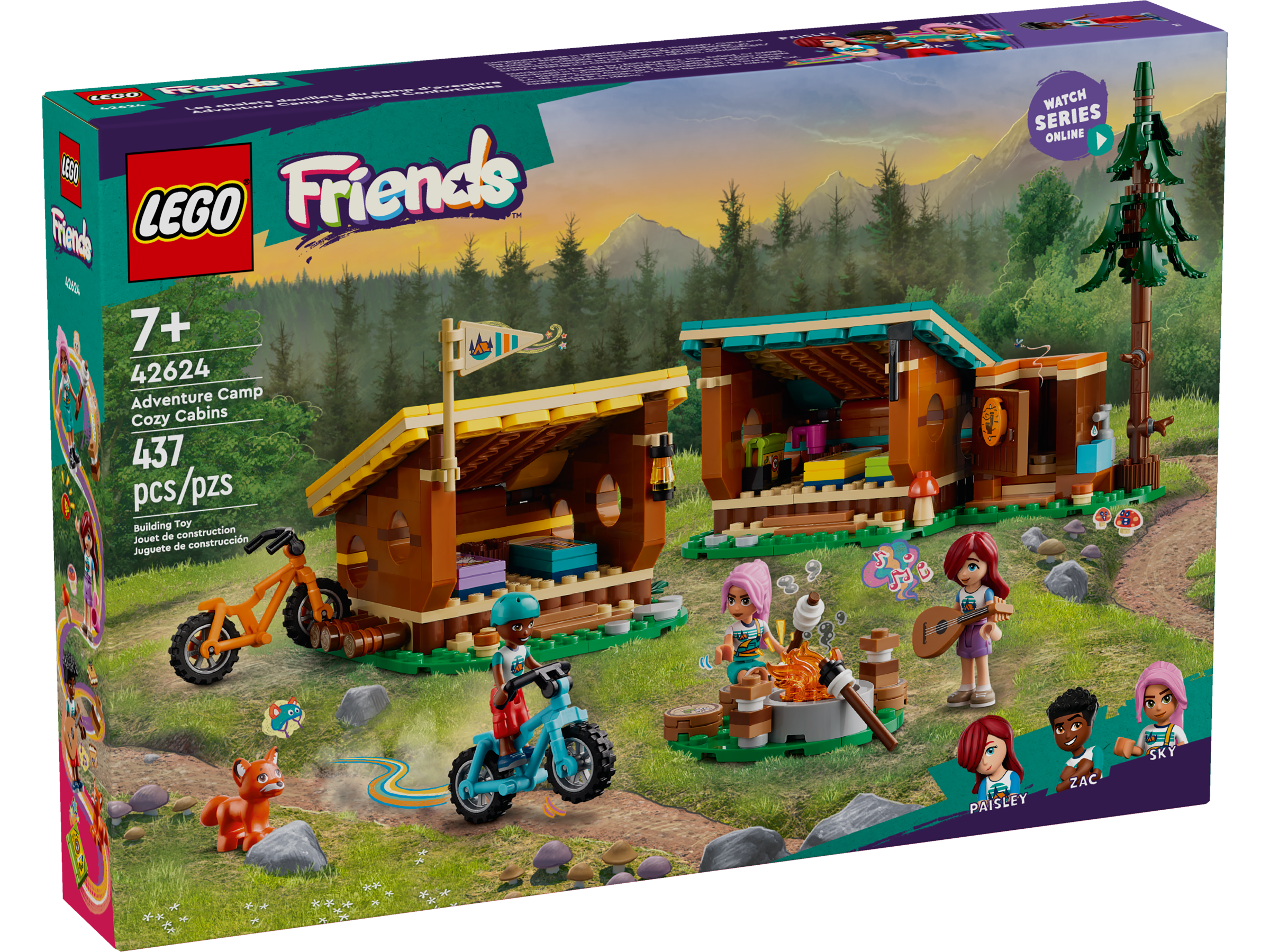 LEGO® Friends Adventure Camp Cozy Cabins 42624
