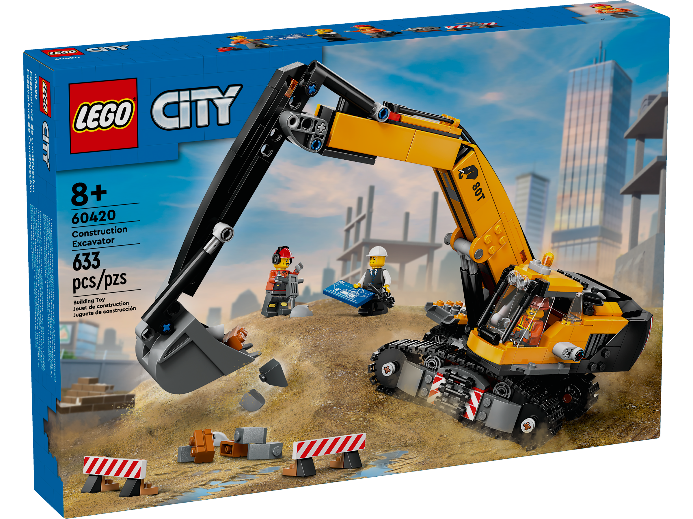 LEGO® City Yellow Construction Excavator 60420