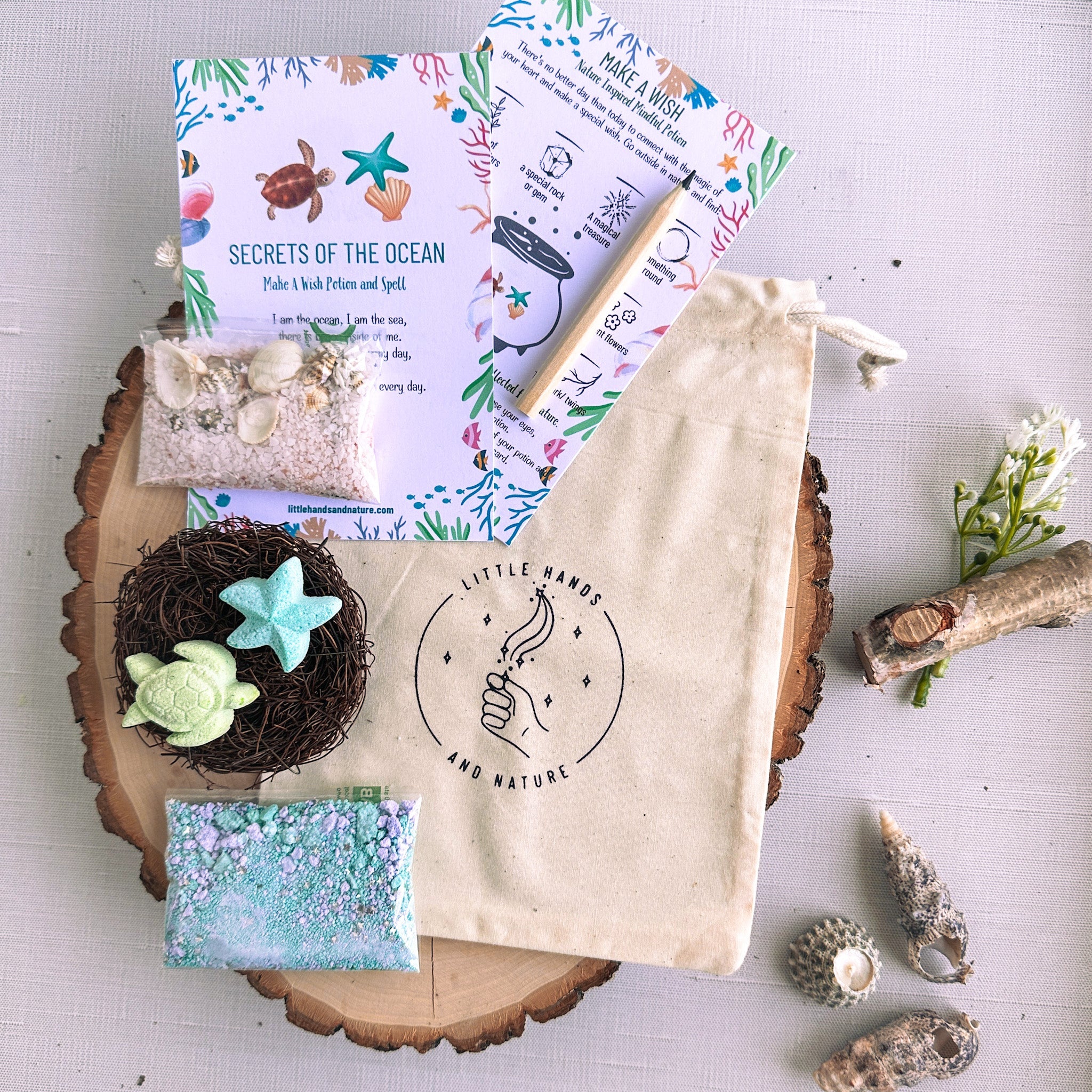 Little Hands and Nature Secrets of the Ocean Potion Pouch - Party Favor