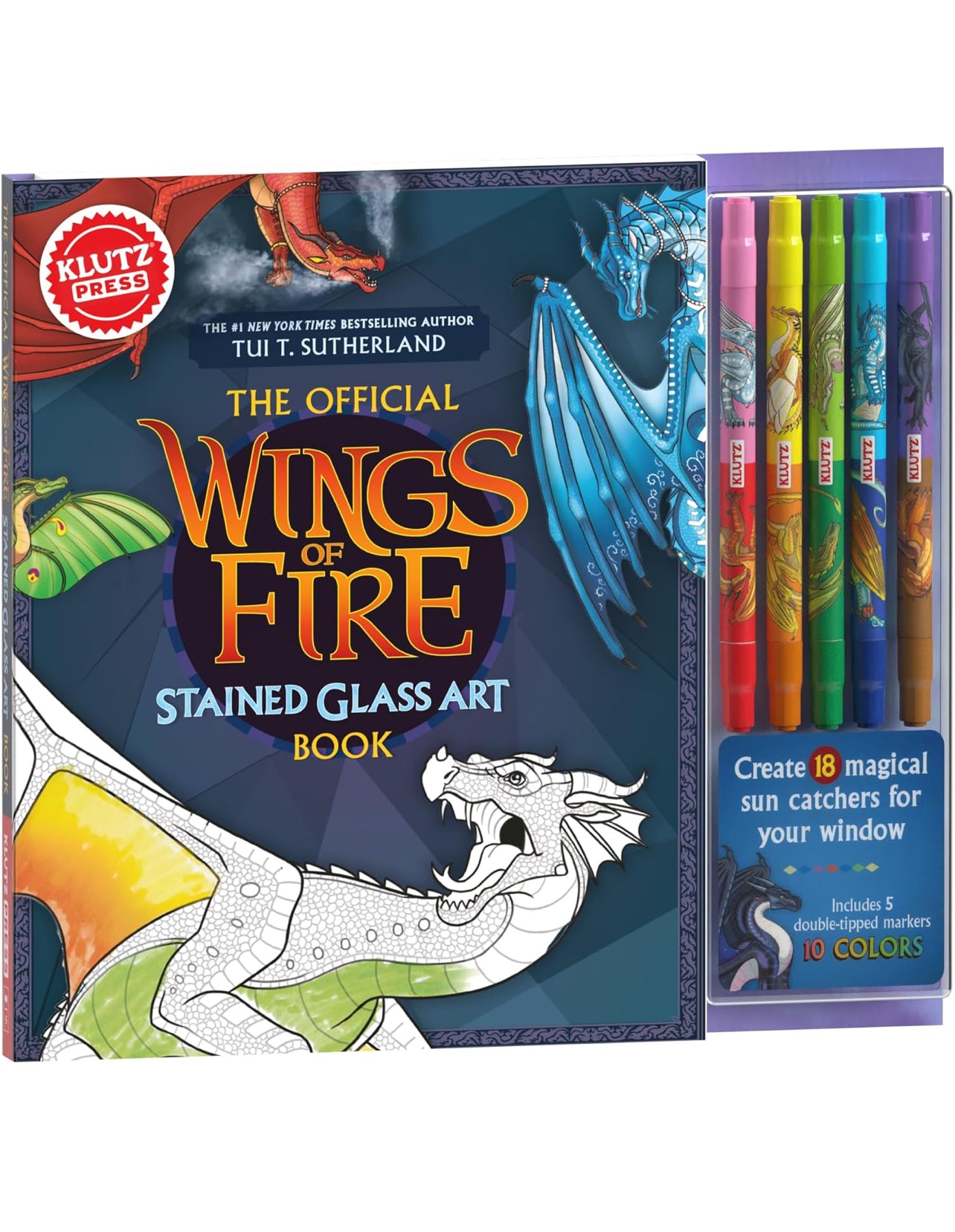 Klutzpress The Official Wings of Fire Stained Glass Art Book