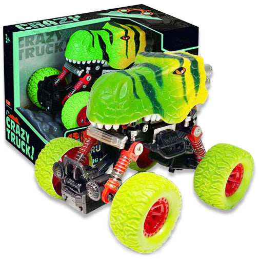Crazy Truck - Pull Back Dinosaur Truck - Green