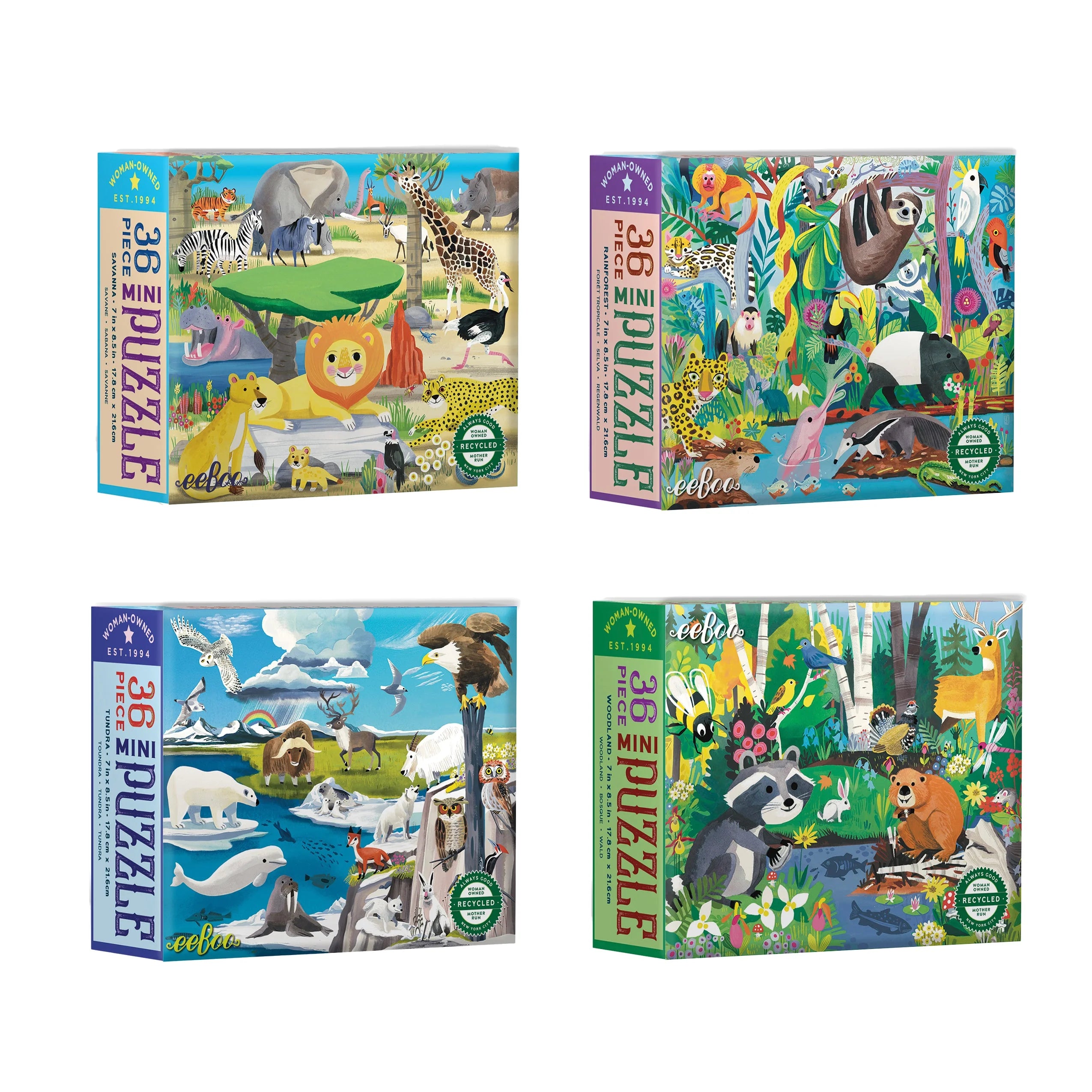Mini Wild Habitats 36 Piece Puzzle (Single Box)