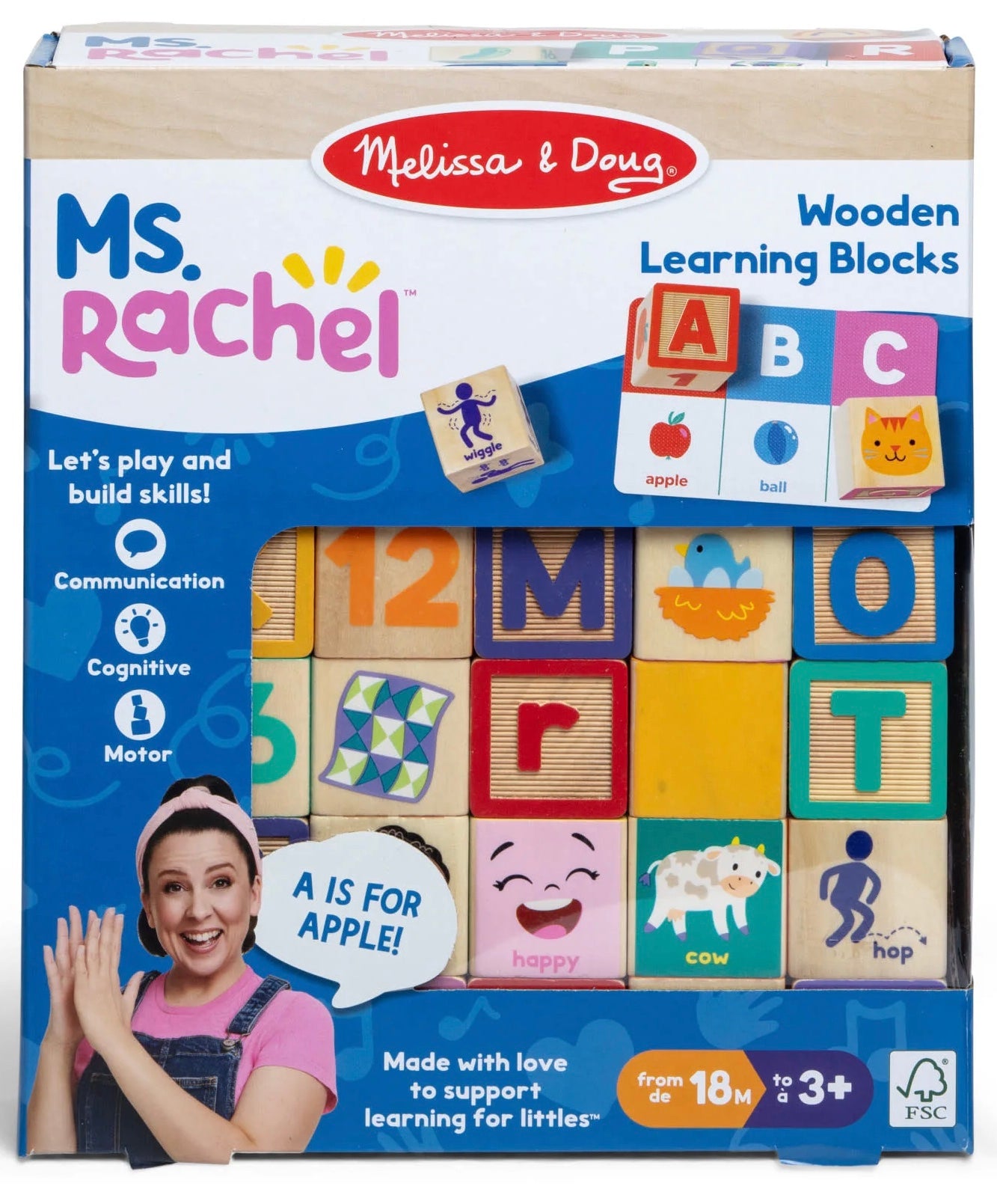 Melissa & Doug 51062 Ms. Rachel Blocks + Activity Cards