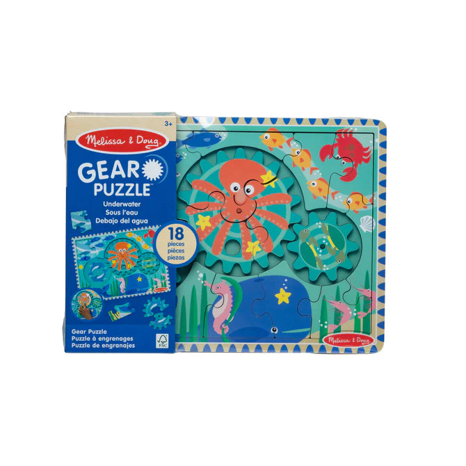 Melissa & Doug 31003 Underwater Wooden Gear Puzzle