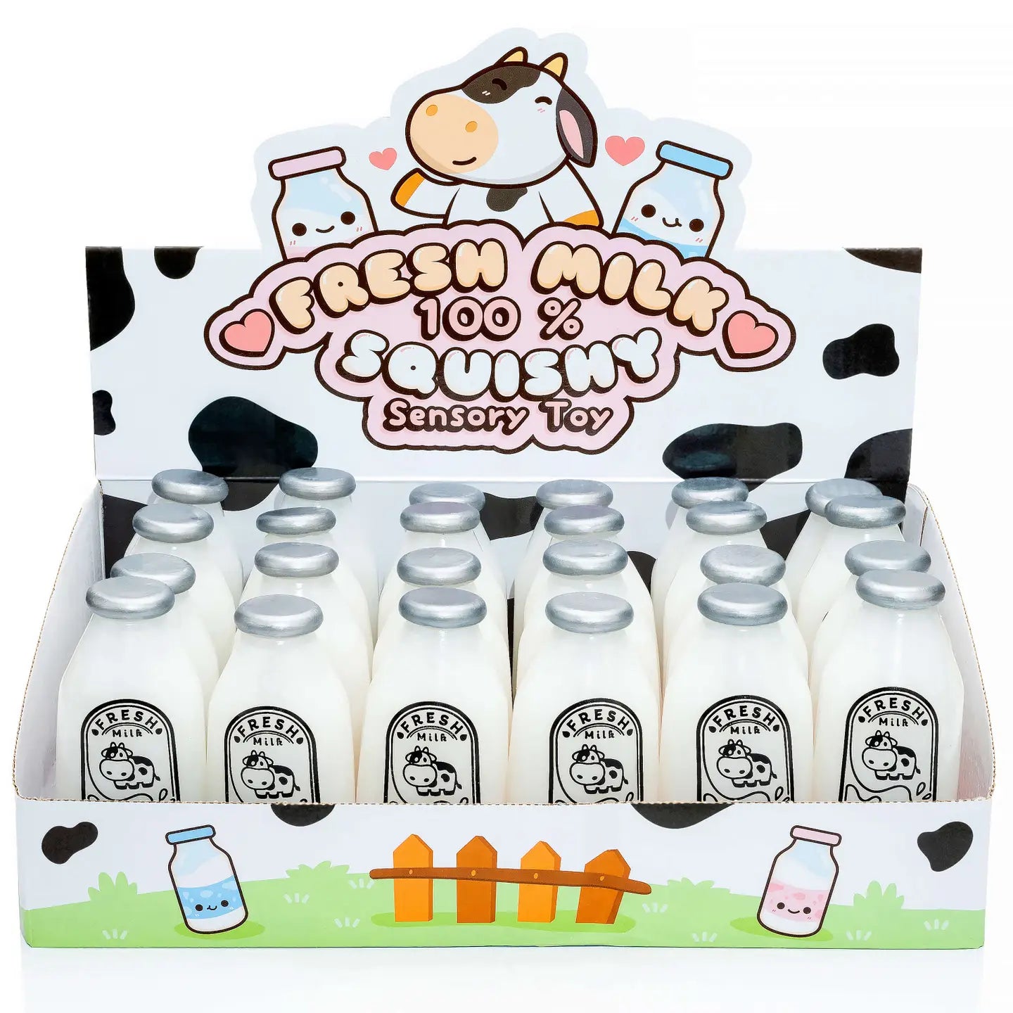 Kawaii Slime - Fresh Milk 100% Squishy Sensory Toy (Single Squishy Toy)