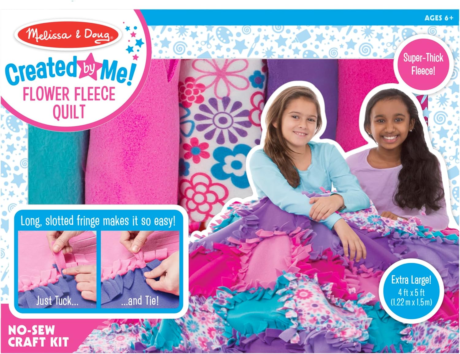 Melissa & Doug 8561 Created by Me! Flower Fleece Quilt