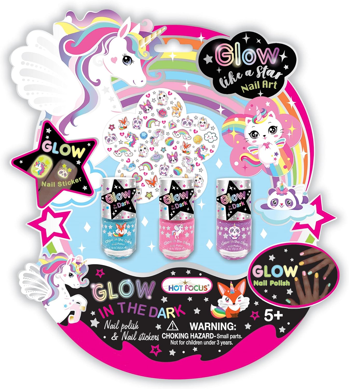 Glow Like A Star Nail Art