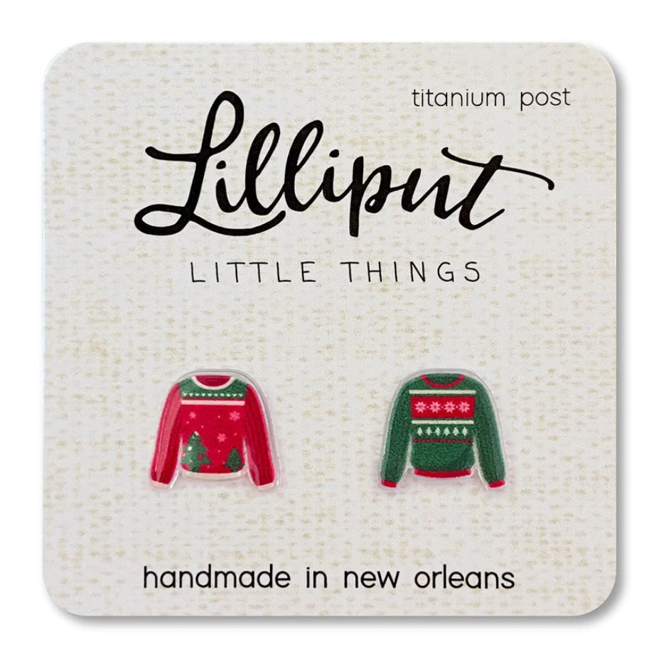 Christmas Ugly Sweater Earrings