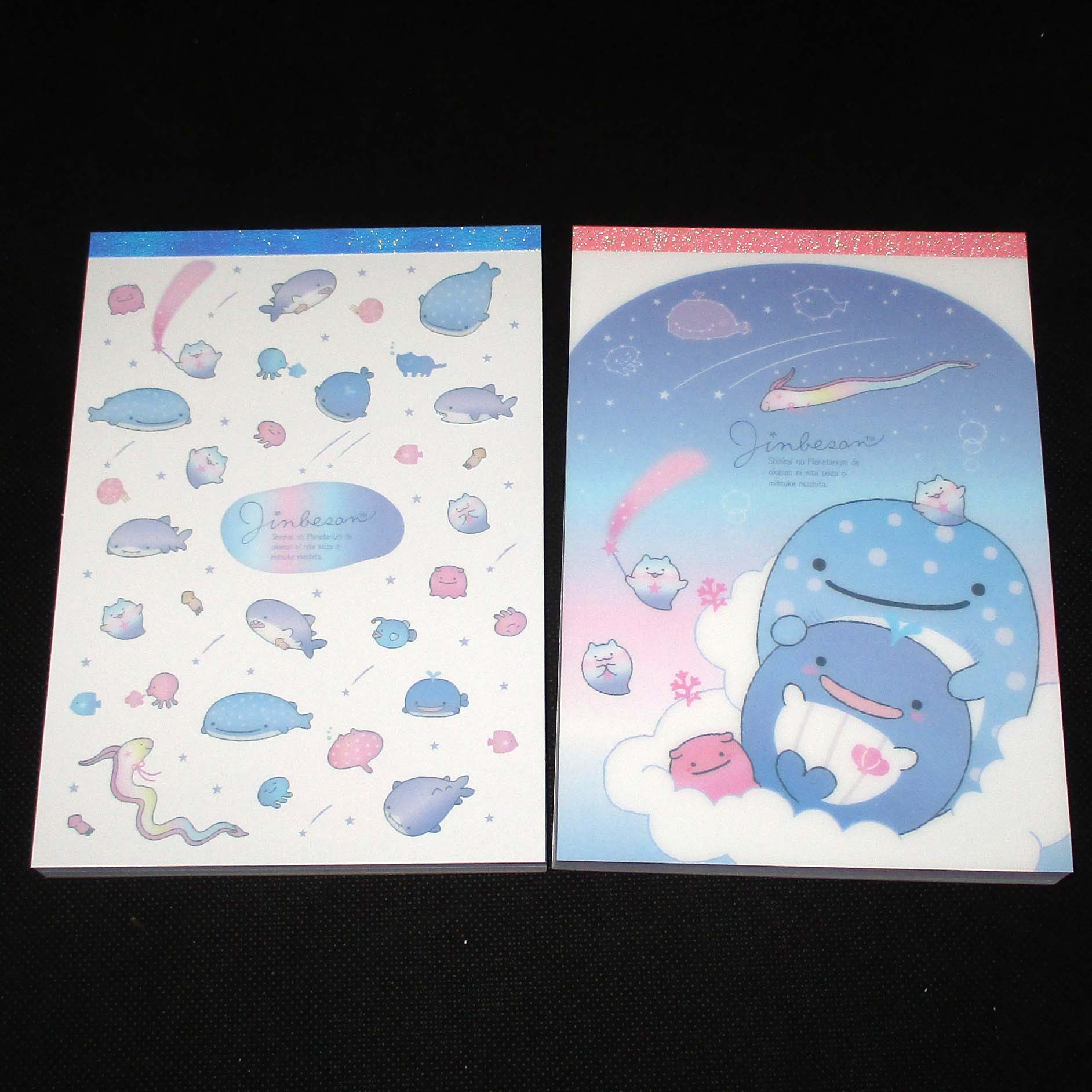 Japan San-X Jinbesan Memo Pad (Deep Sea)