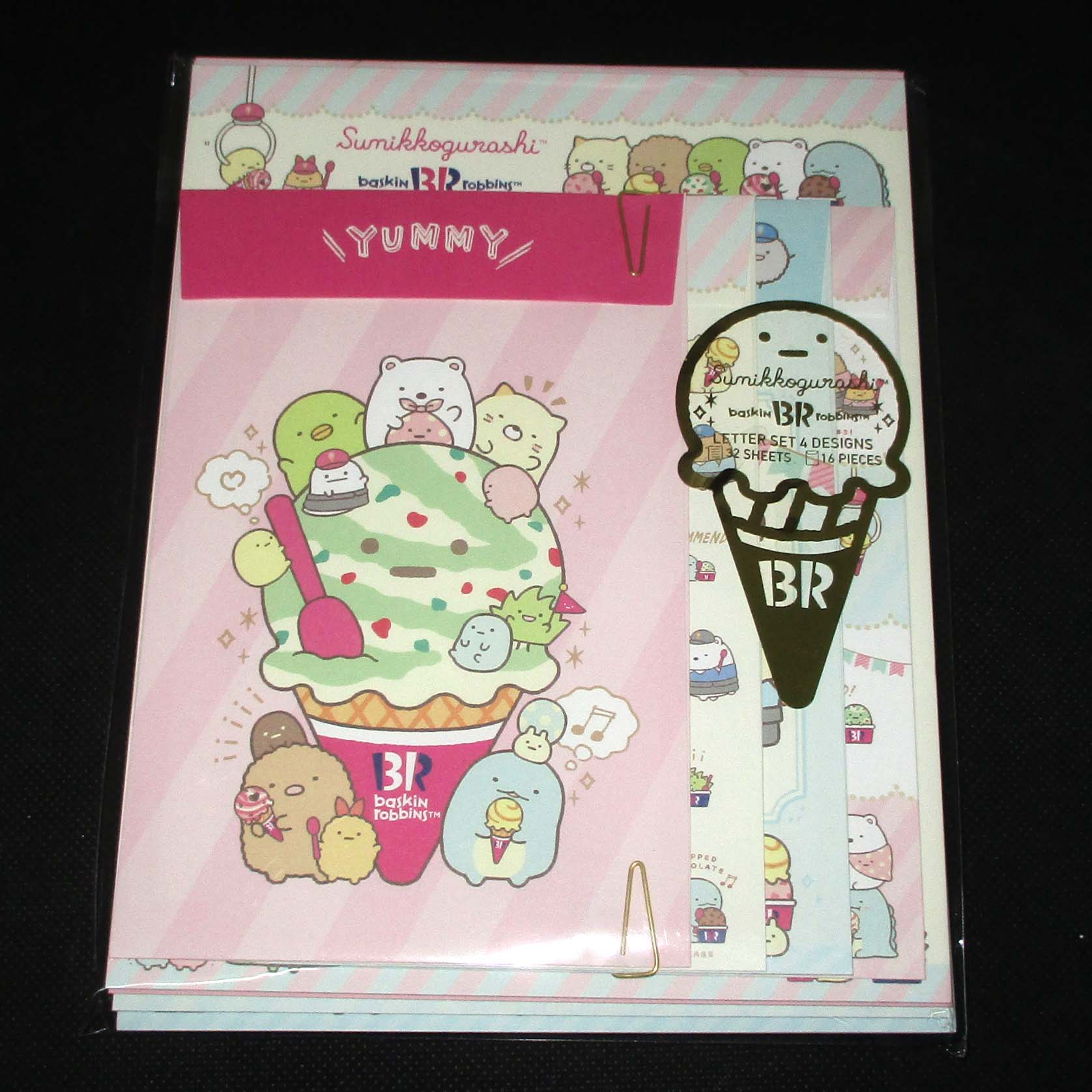 Japan San-X Sumikko Gurashi Letter Paper and Envelope Set (31 Ice Cream)