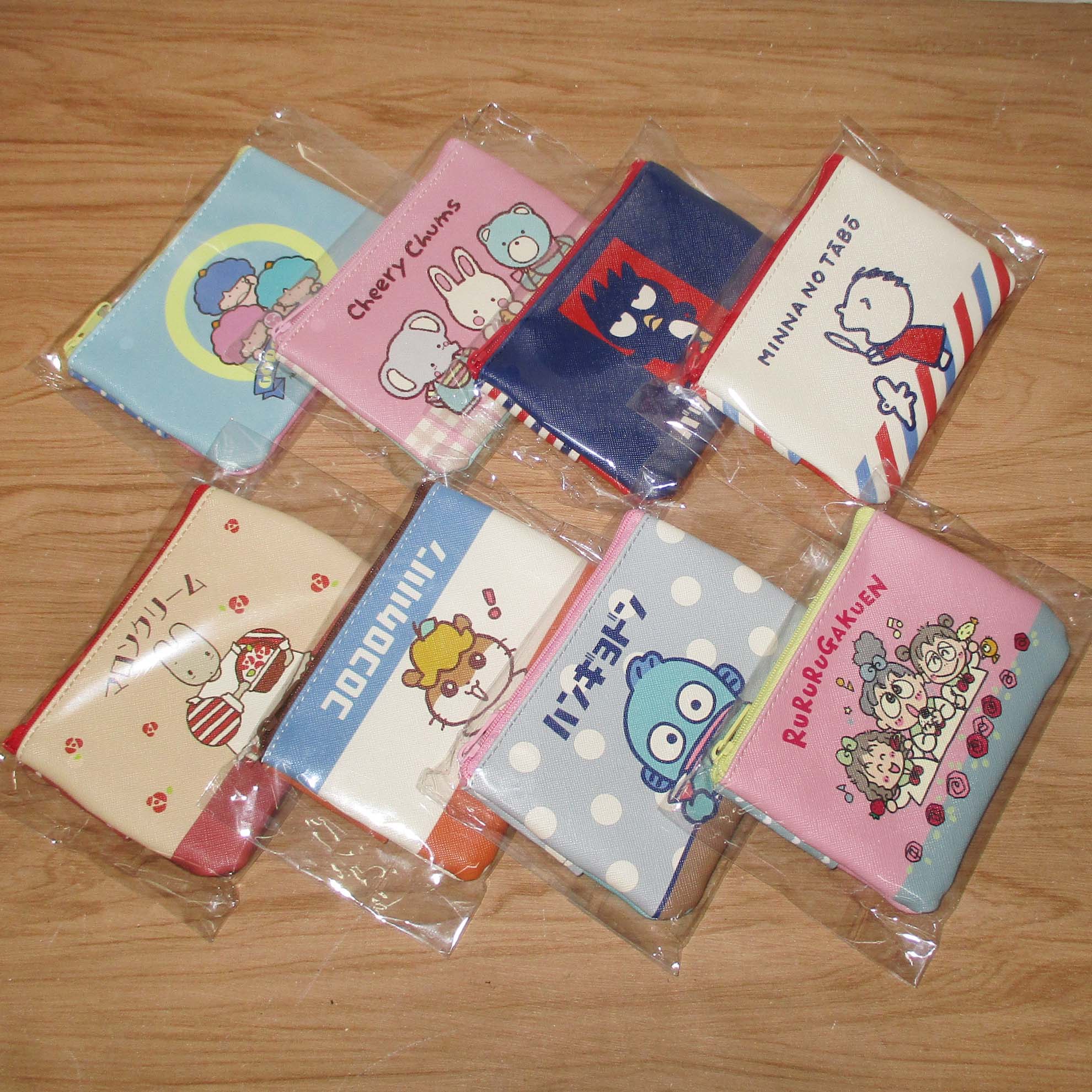 Japan Sanrio Tabo / Marron Cream / Cheery Chums / Rururu Gakuen / Coro Coro Kuririn / Usahana / Hello Kitty / Cinnamoroll / Goropikadon / Hangyodon / Bad Badtz Maru Small Pouch Tissue Case (Fancy Retro)