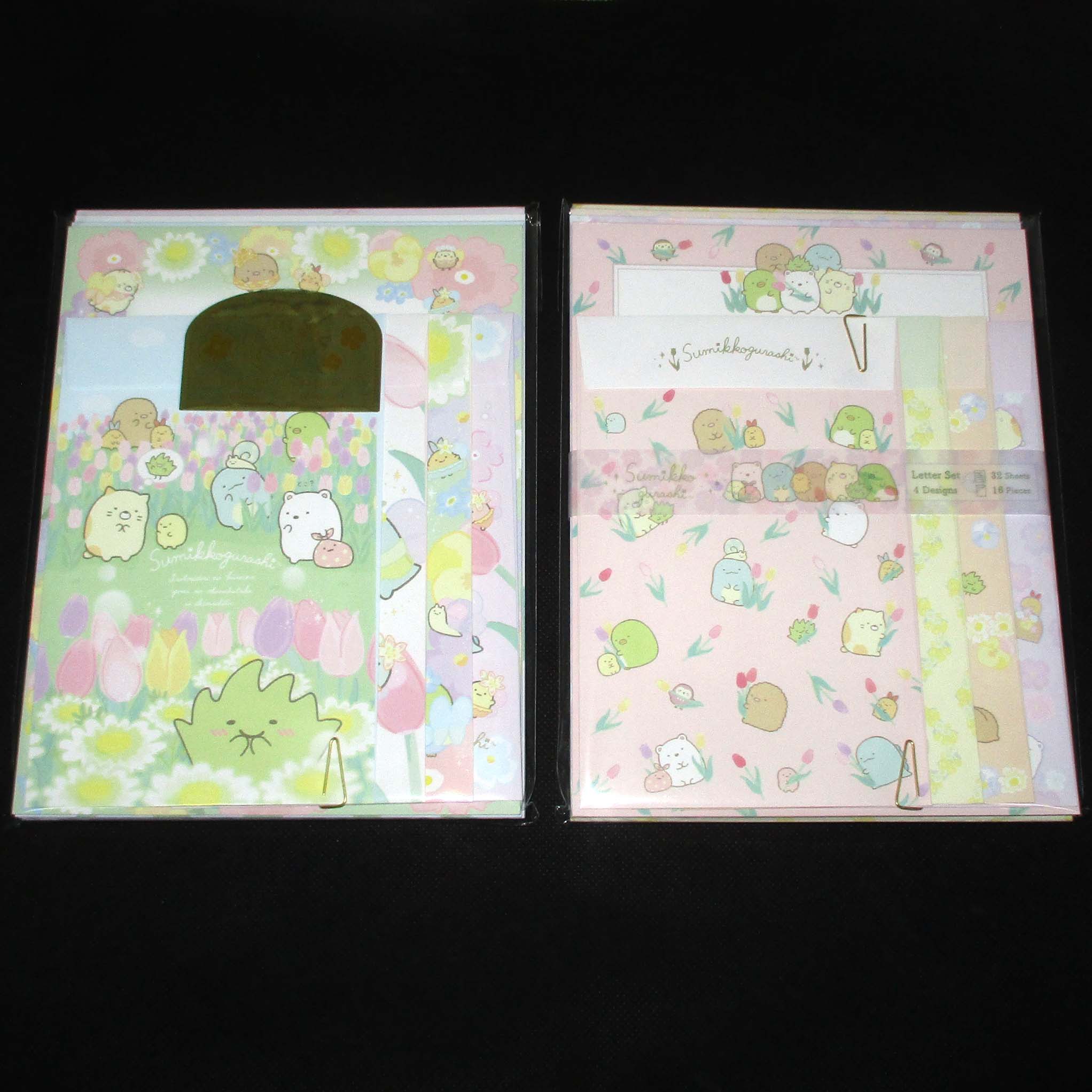 Japan San-X Sumikko Gurashi Letter Paper & Envelope Set (Flower Garden)