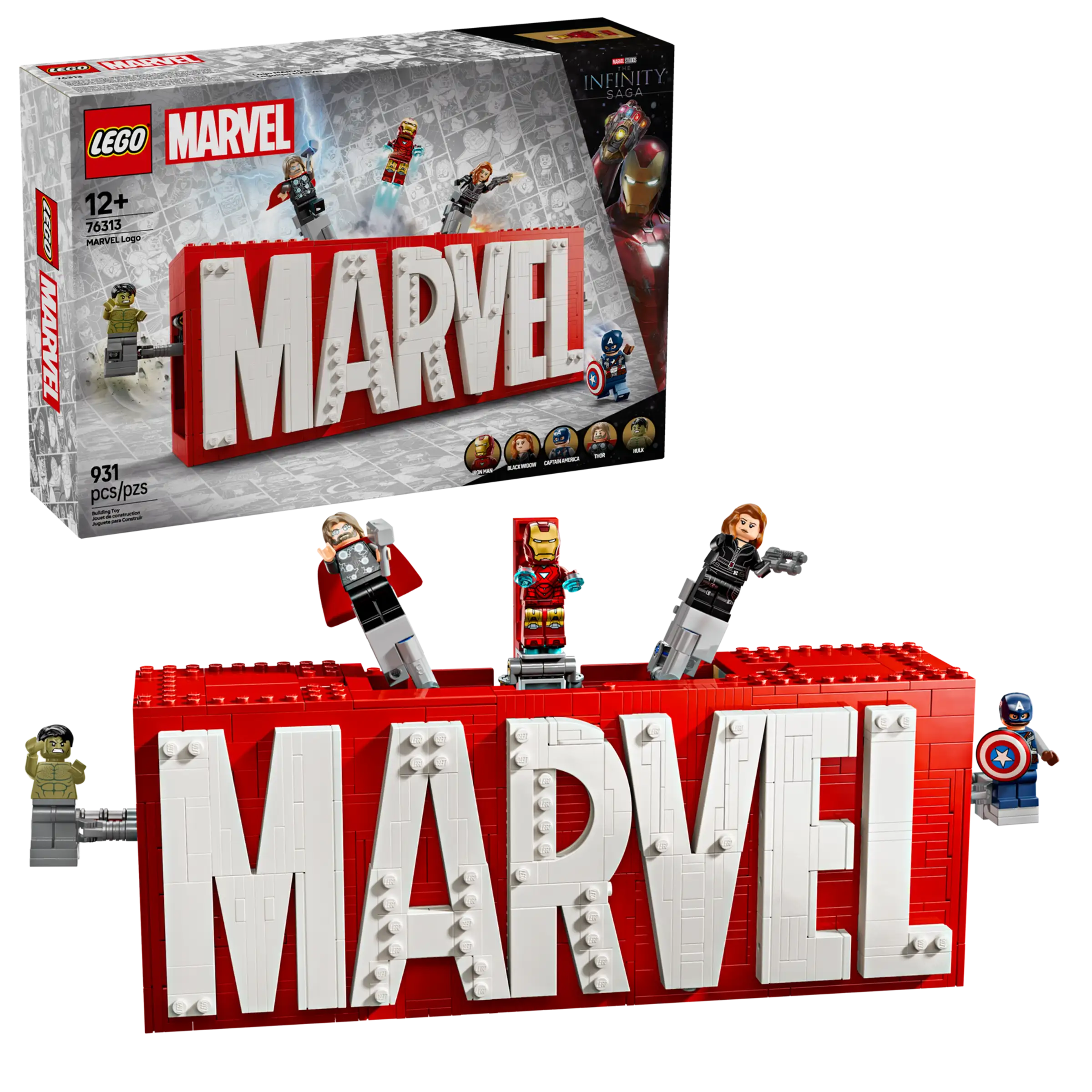 LEGO® Marvel MARVEL Logo and Minifigures 76313