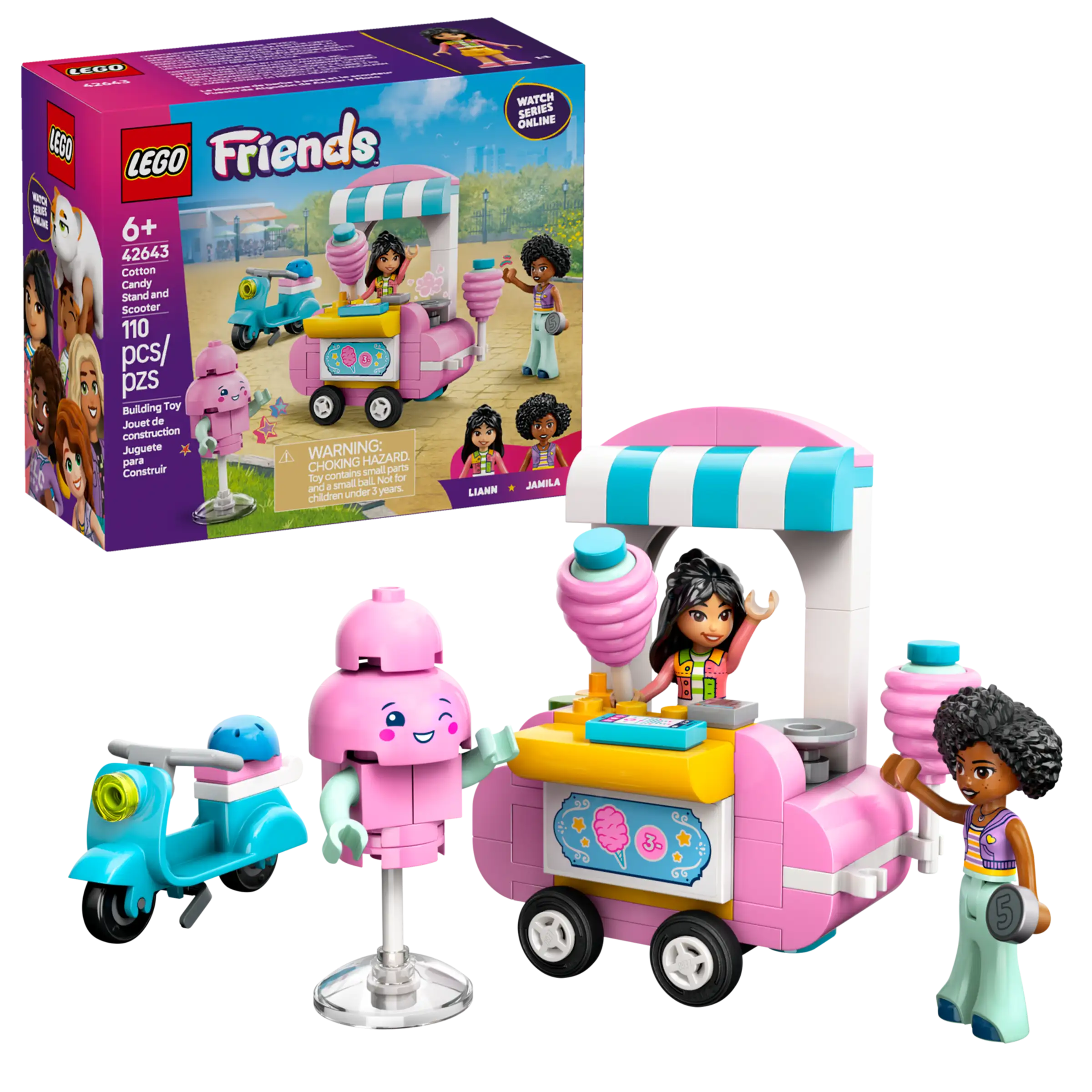 LEGO® Friends Cotton Candy Stand and Scooter 42643
