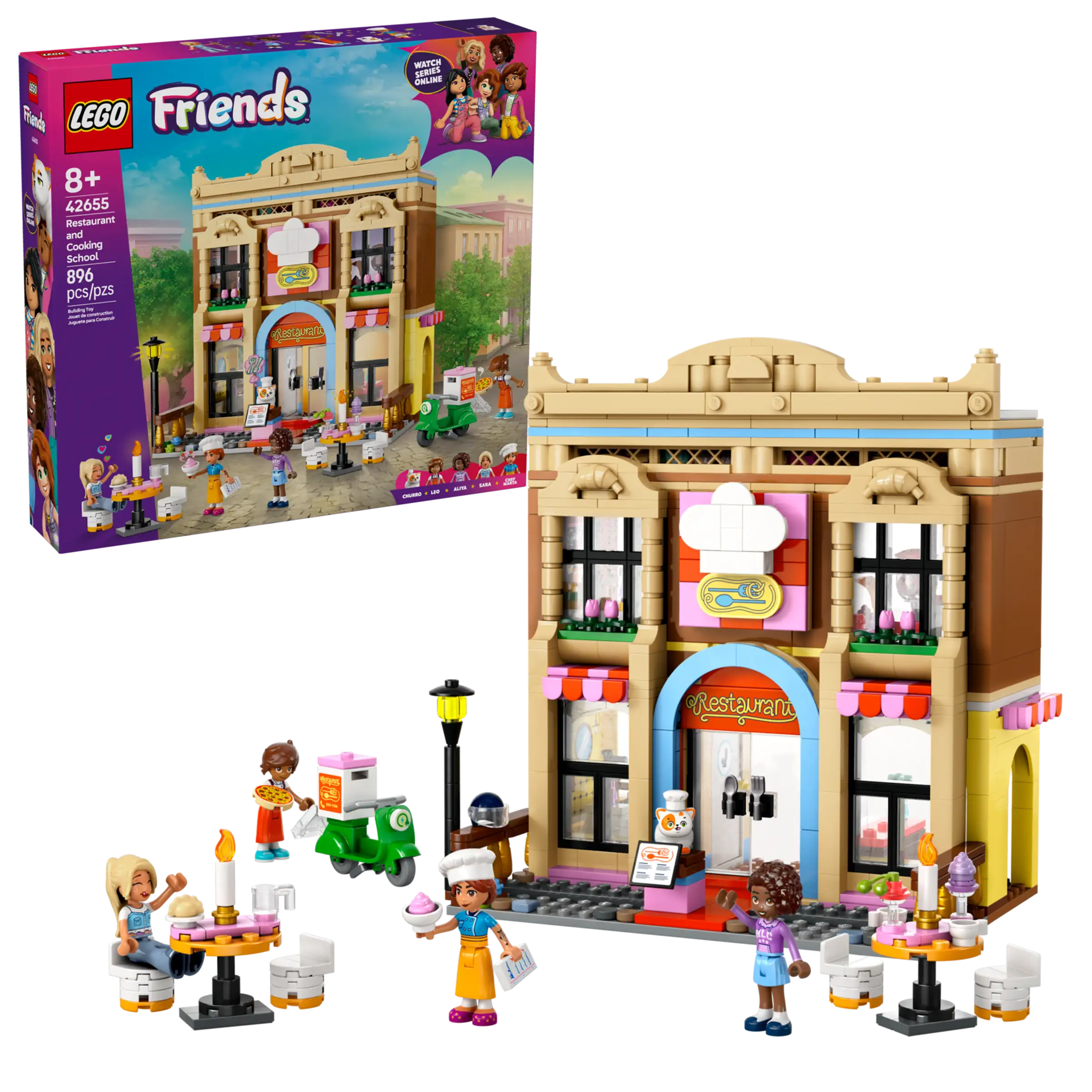 LEGO® Friends Restaurant and Cooking School 42655