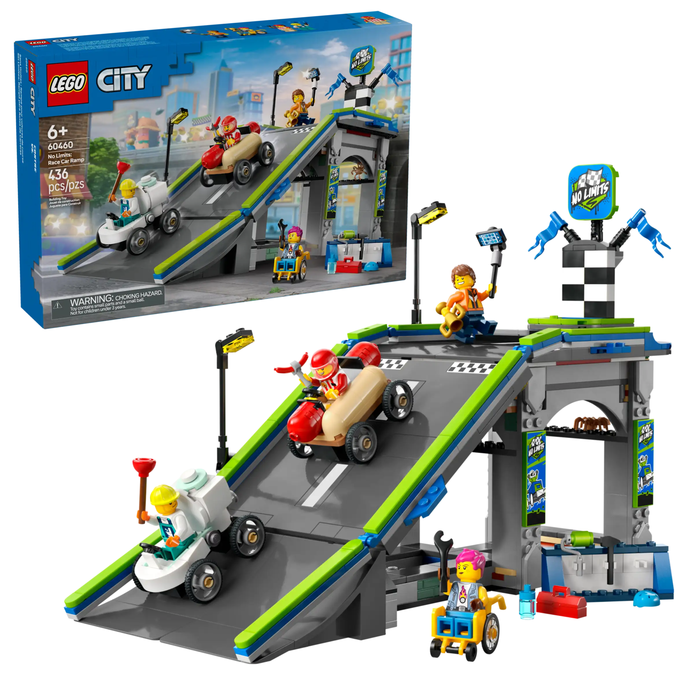 LEGO® City No Limits: Race Car Ramp Track 60460
