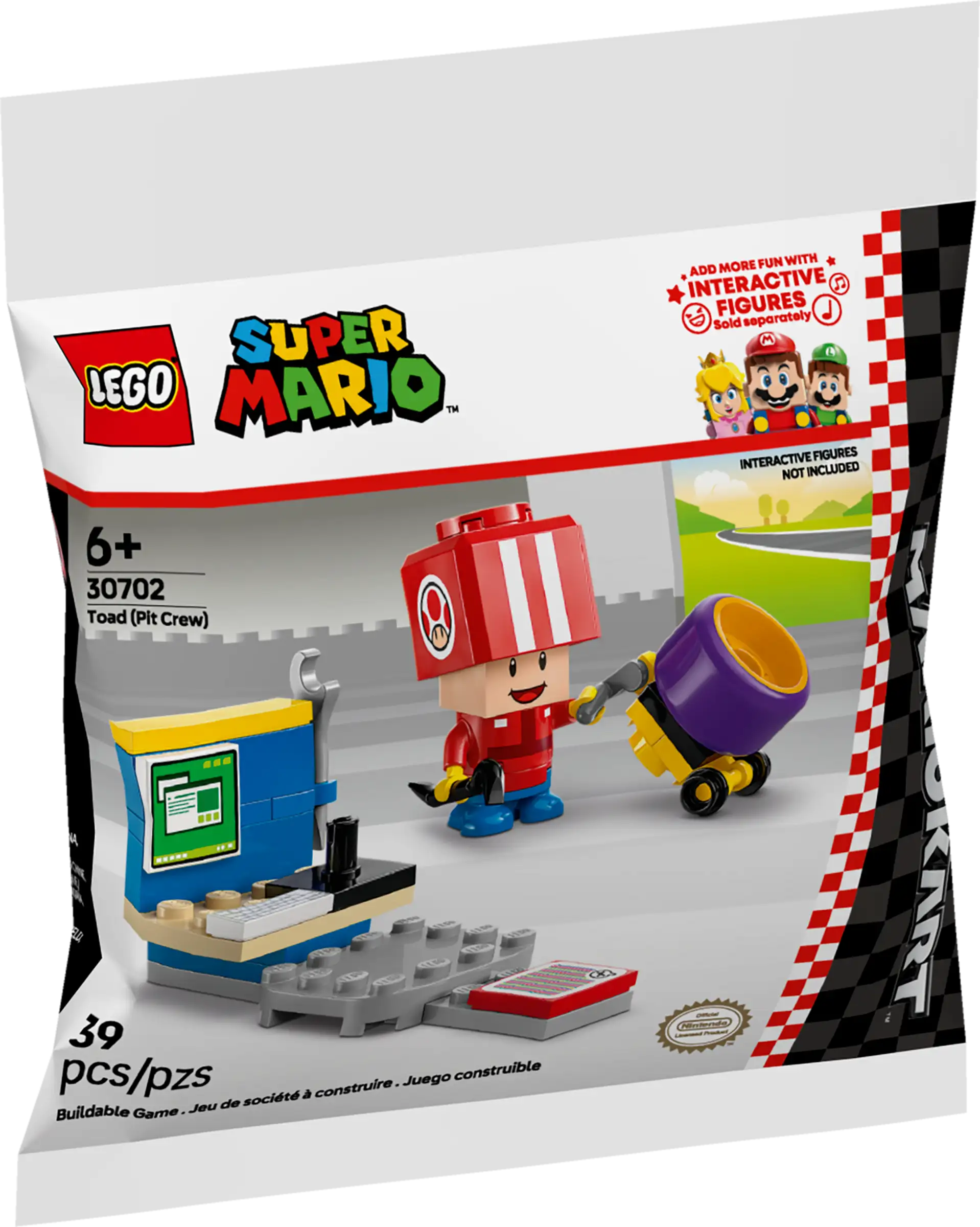 LEGO® Super Mario™Mario Kart™ – Toad (Pit Crew) 30702