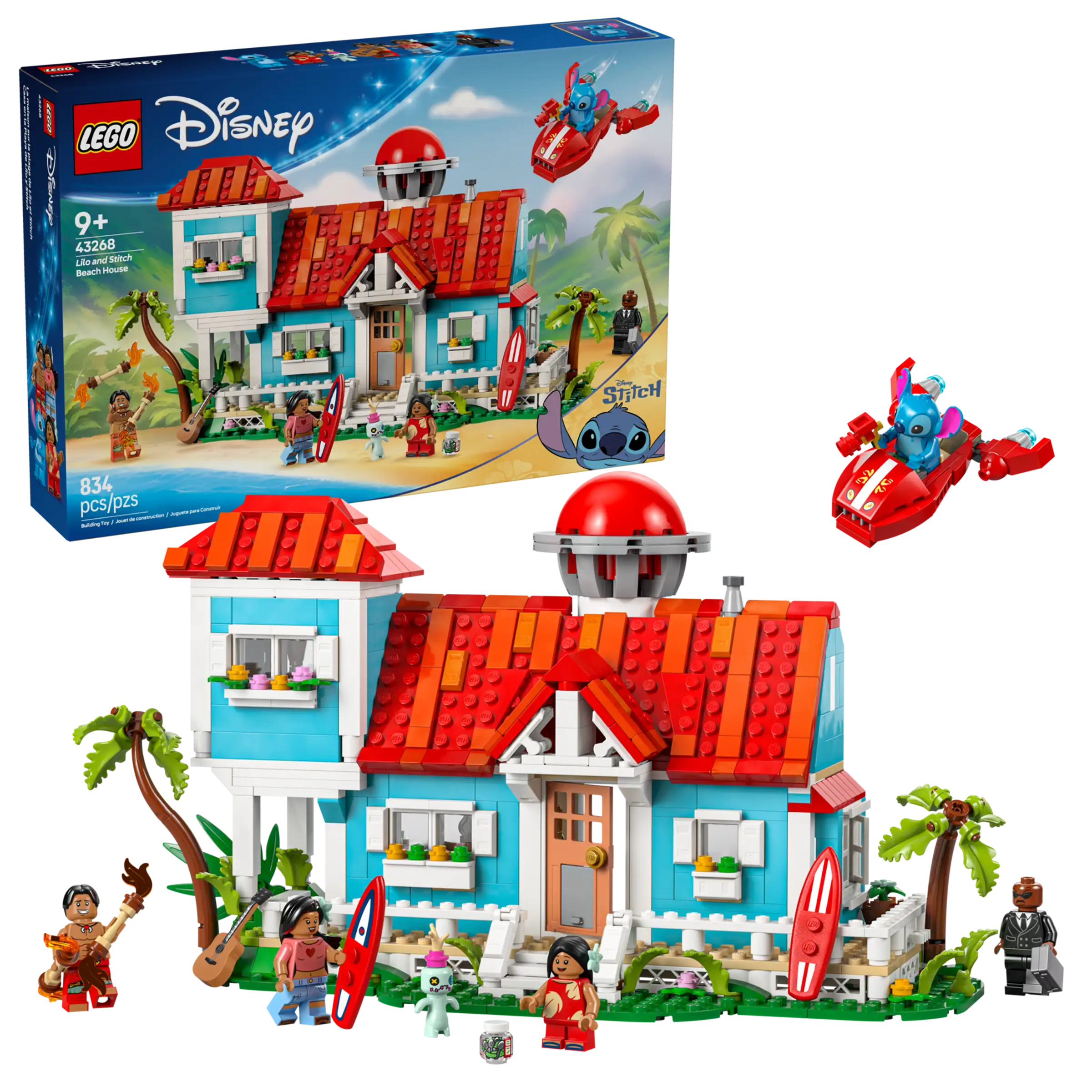 LEGO® Disney Lilo and Stitch Beach House 43268